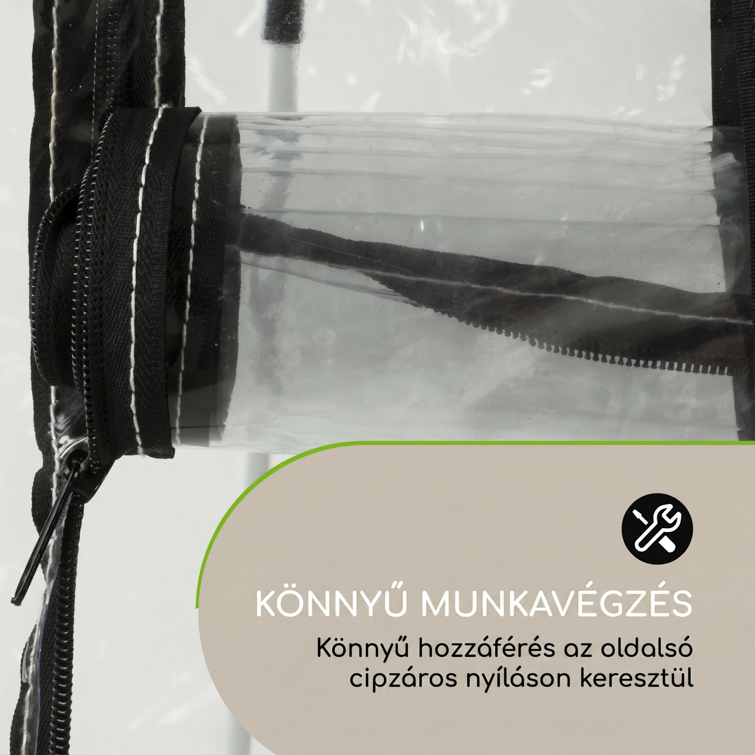 High Grow Top 200, fóliasátor tartozék, 200 x 115 x 100 cm, acélcső, PVC 200 cm