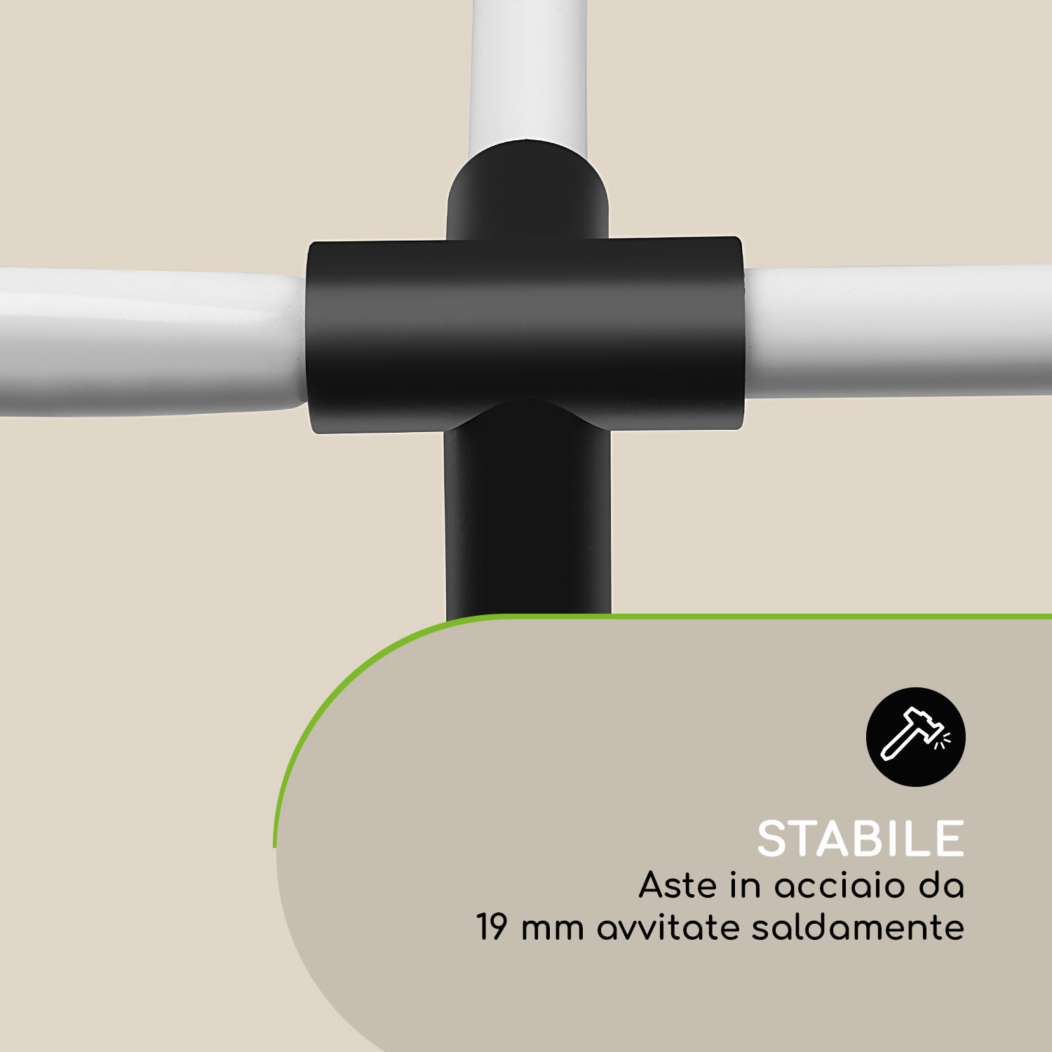 High Grow Top 200 Copertura per Aiuola 200x80x100cm Tubo d'Acciaio PVC 200 cm
