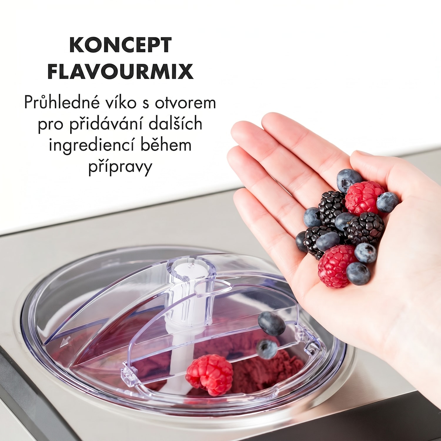 Dolce Bacio, zmrzlinovač, 2 l, kompresor, LCD displej, dotykový panel, nerezová ocel Ne