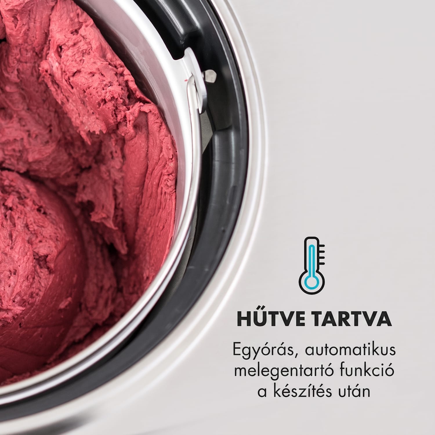 Dolce Bacio, fagylaltgép, kompresszor, 2 L, LCD kijelző, érintésvezérlés, roszdamentes acél Nem