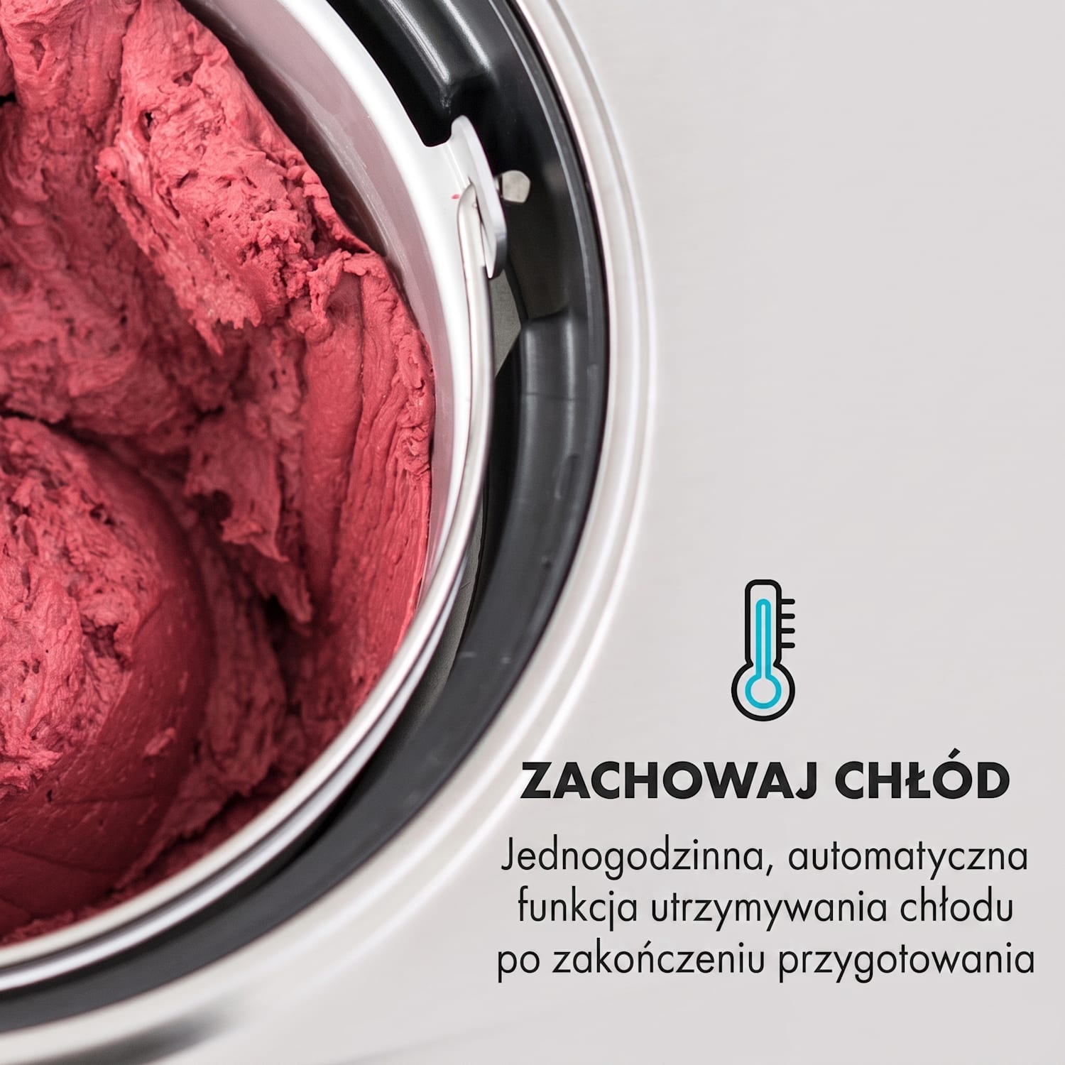 Dolce Bacio maszynka do robienia lodów sprężarka 2l LCD touch stal nierdzewna Nie