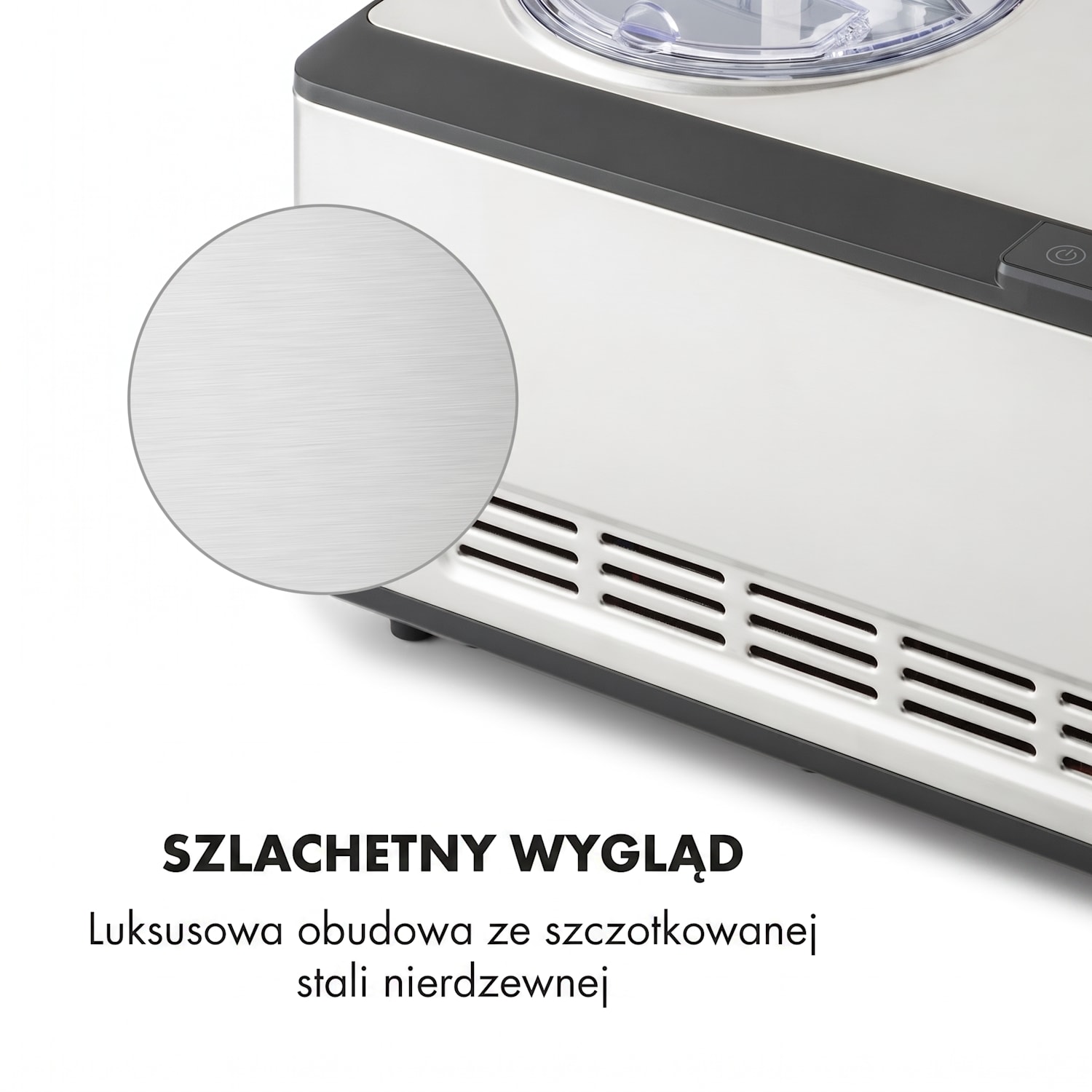 Dolce Bacio maszynka do robienia lodów sprężarka 2l LCD touch stal nierdzewna Nie
