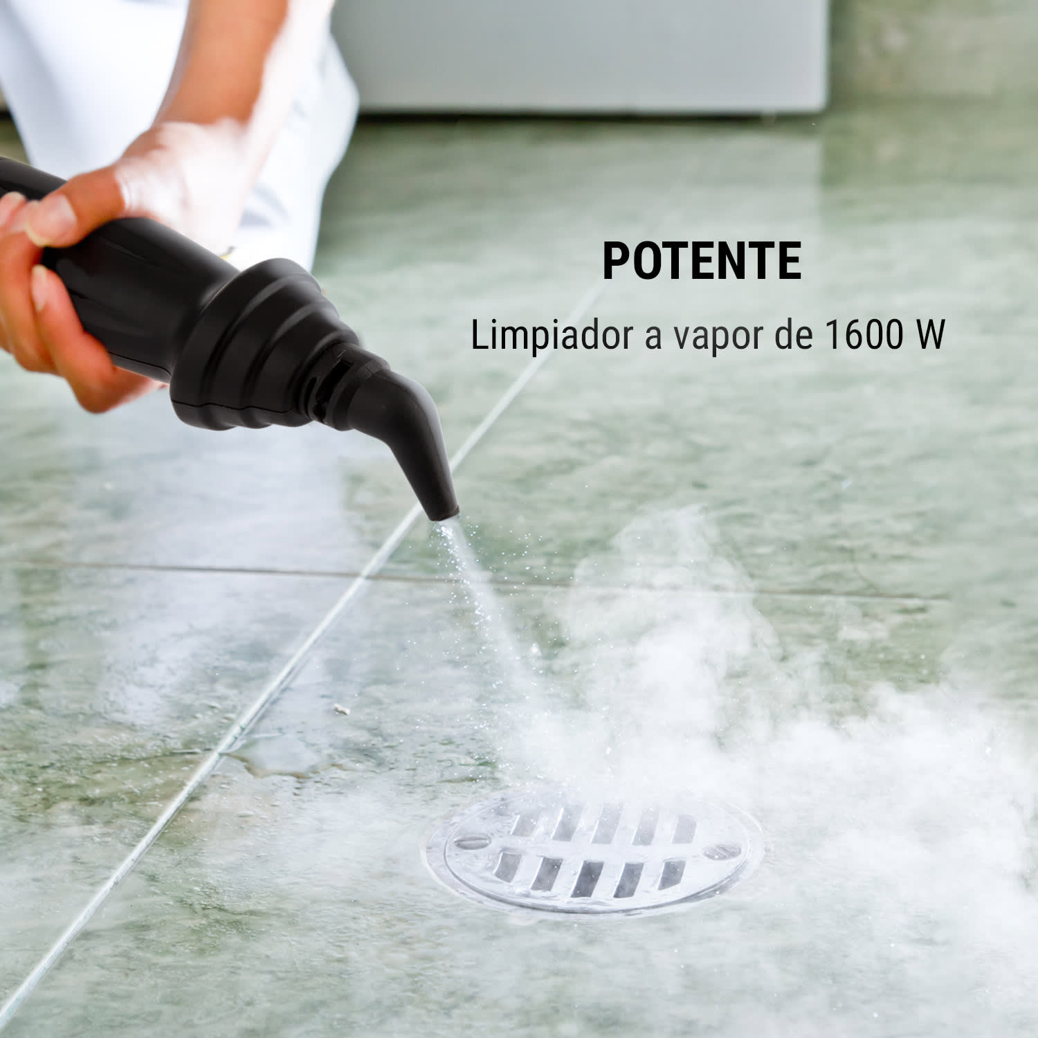 Flux limpiador de vapor 1600W aparato de mano y suelo 600ml rojo 