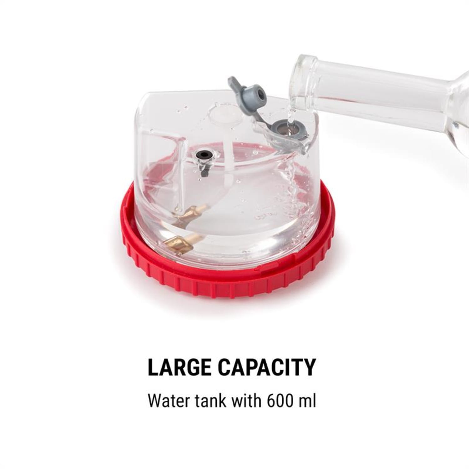 Flux parní čistič 1600W, 600ml, červený