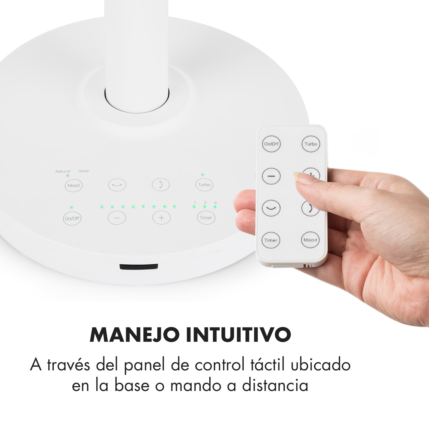 Neo Stream Ventilador de pie VarioFresh 3D 30W WhisperFlow blanco Blanco