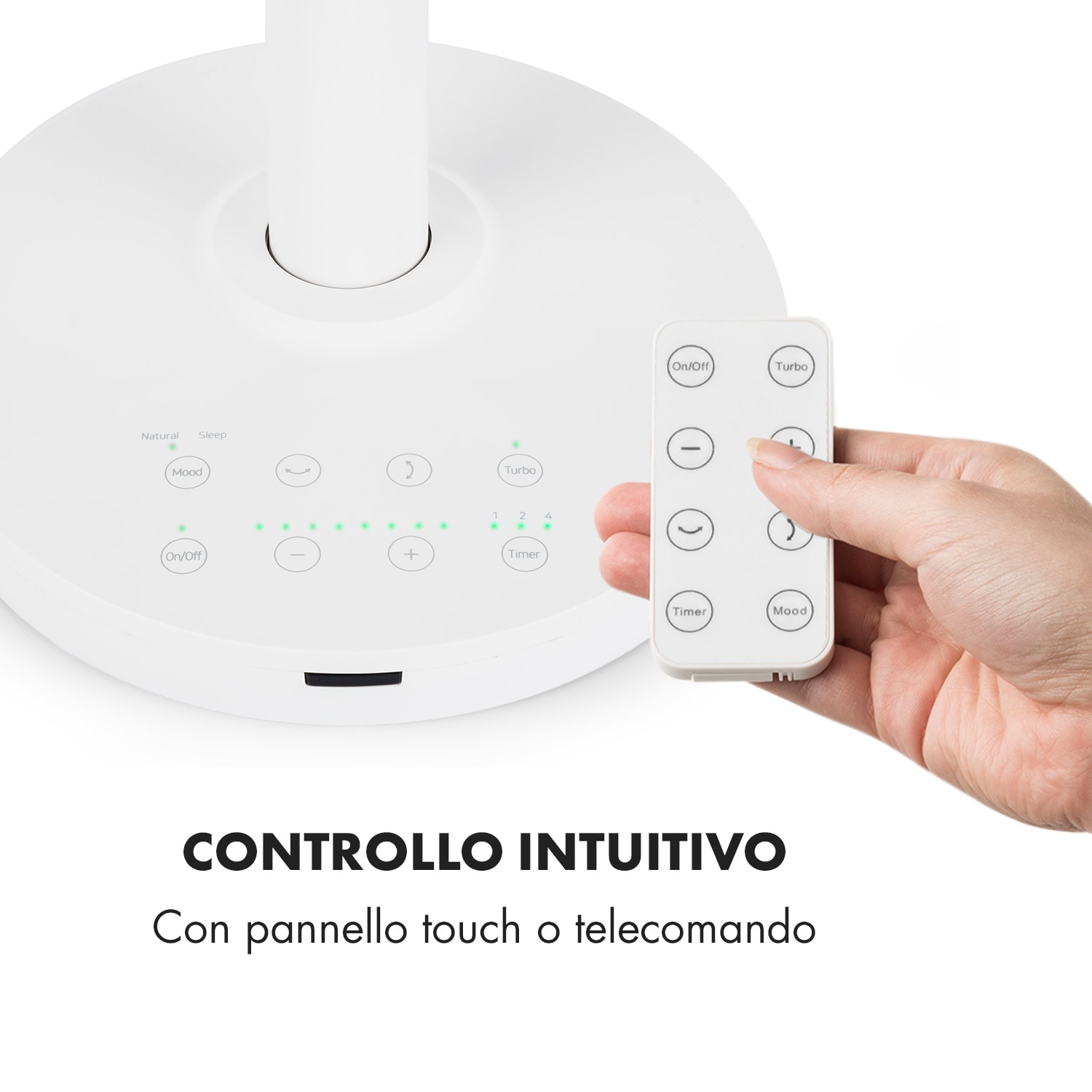 Neo Stream Ventilatore da Pavimento Vario Fresh 3d 30W Whisperflow Bianco Bianco