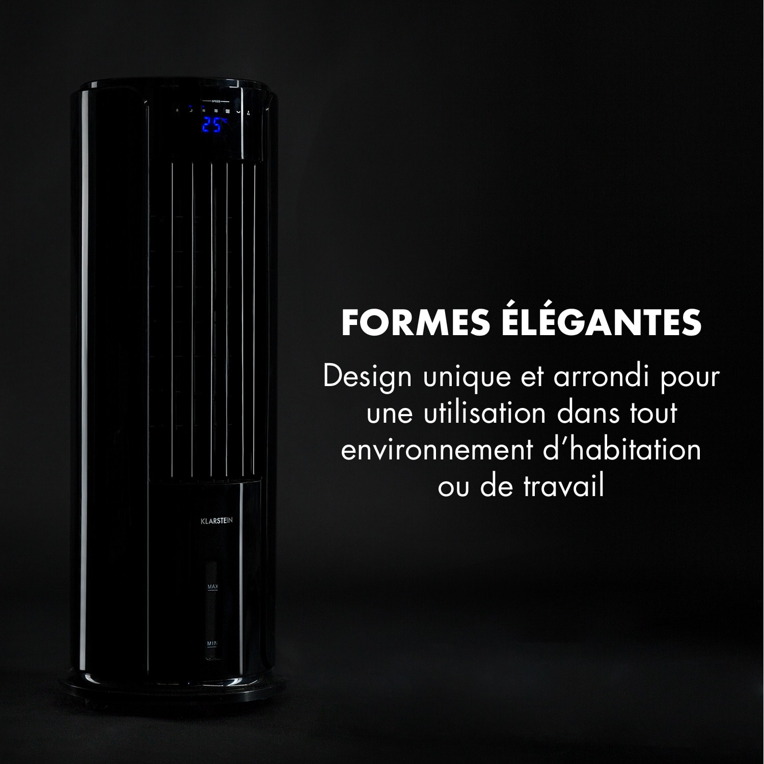 Skycraper Horizon luchtkoeler ventilator luchtbevochtiger 60W 486m³/h 3,5L tank 