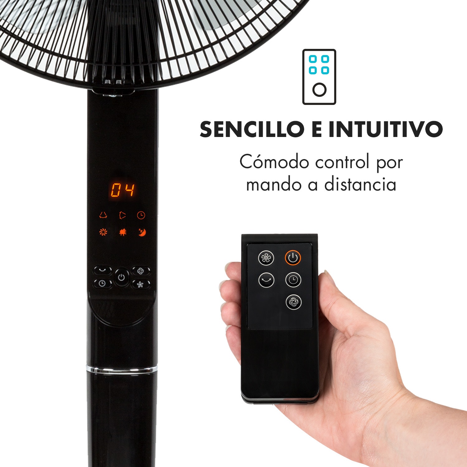 Infinity Storm Ventilador de pie 16" (40cm) 55W 3 modos Variofresh 