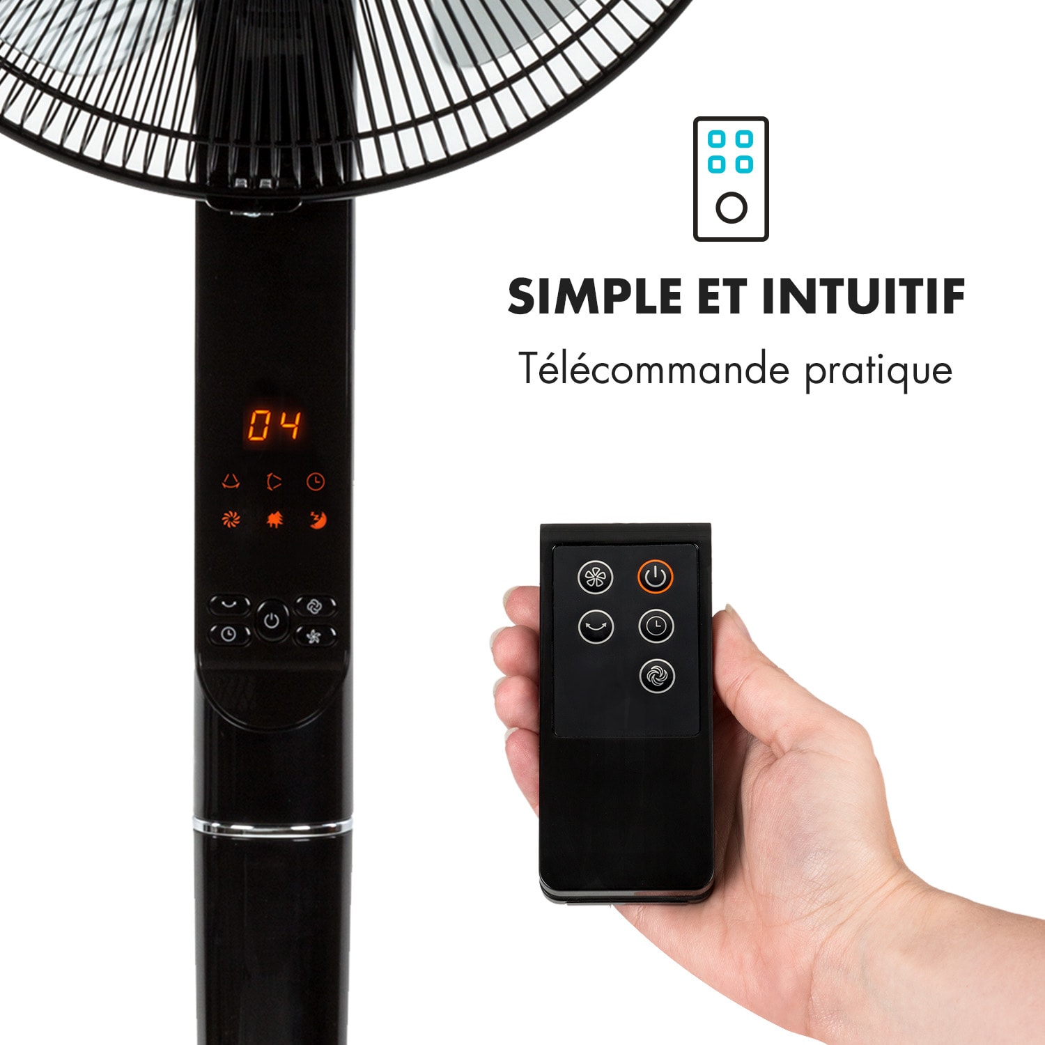 Infinity Storm ventilateur sur pied 16" (40 cm) 55 W 3 modes Variofresh 