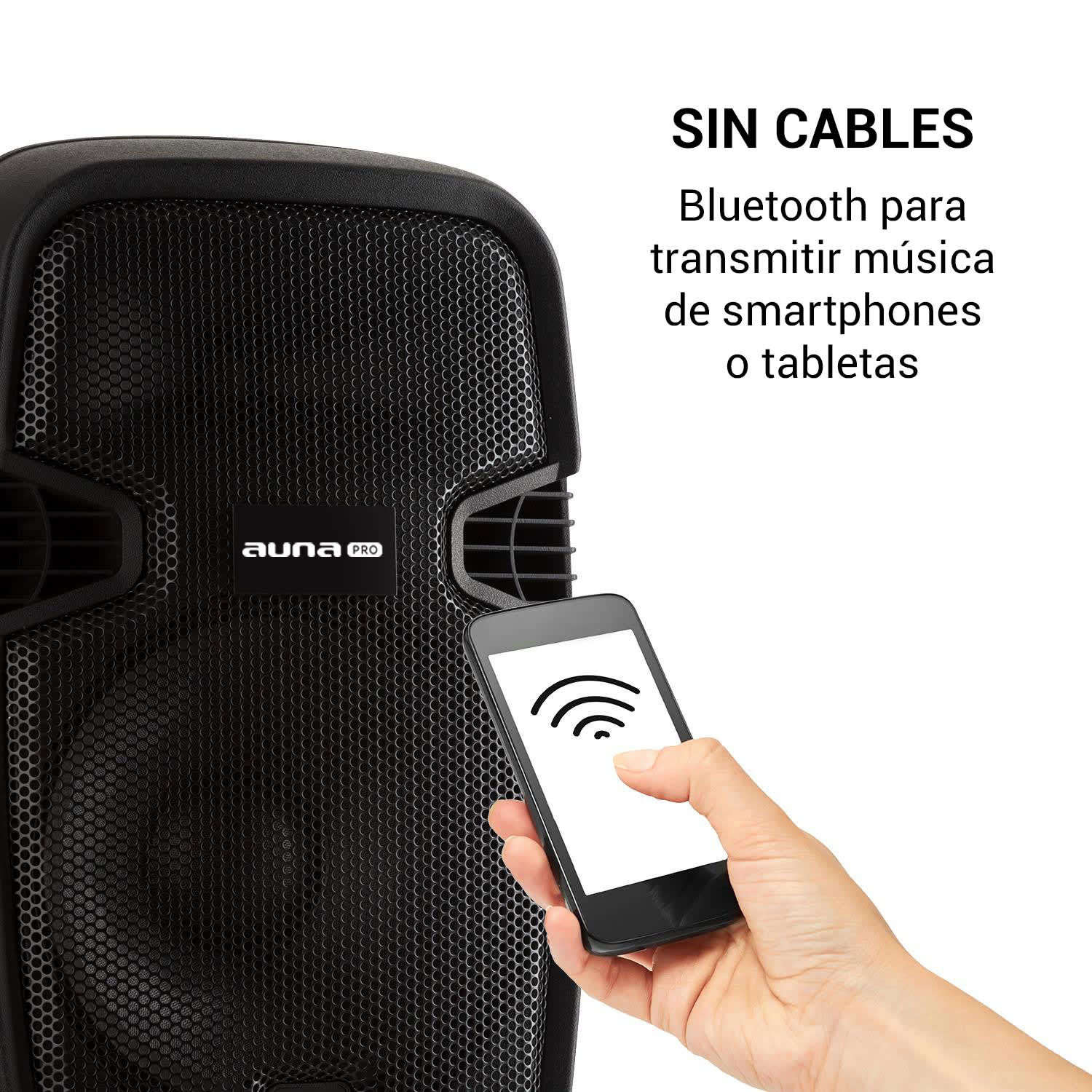 Combo 1 Altavoces PA activo y pasivo 700 W máx. Bluetooth Negro 