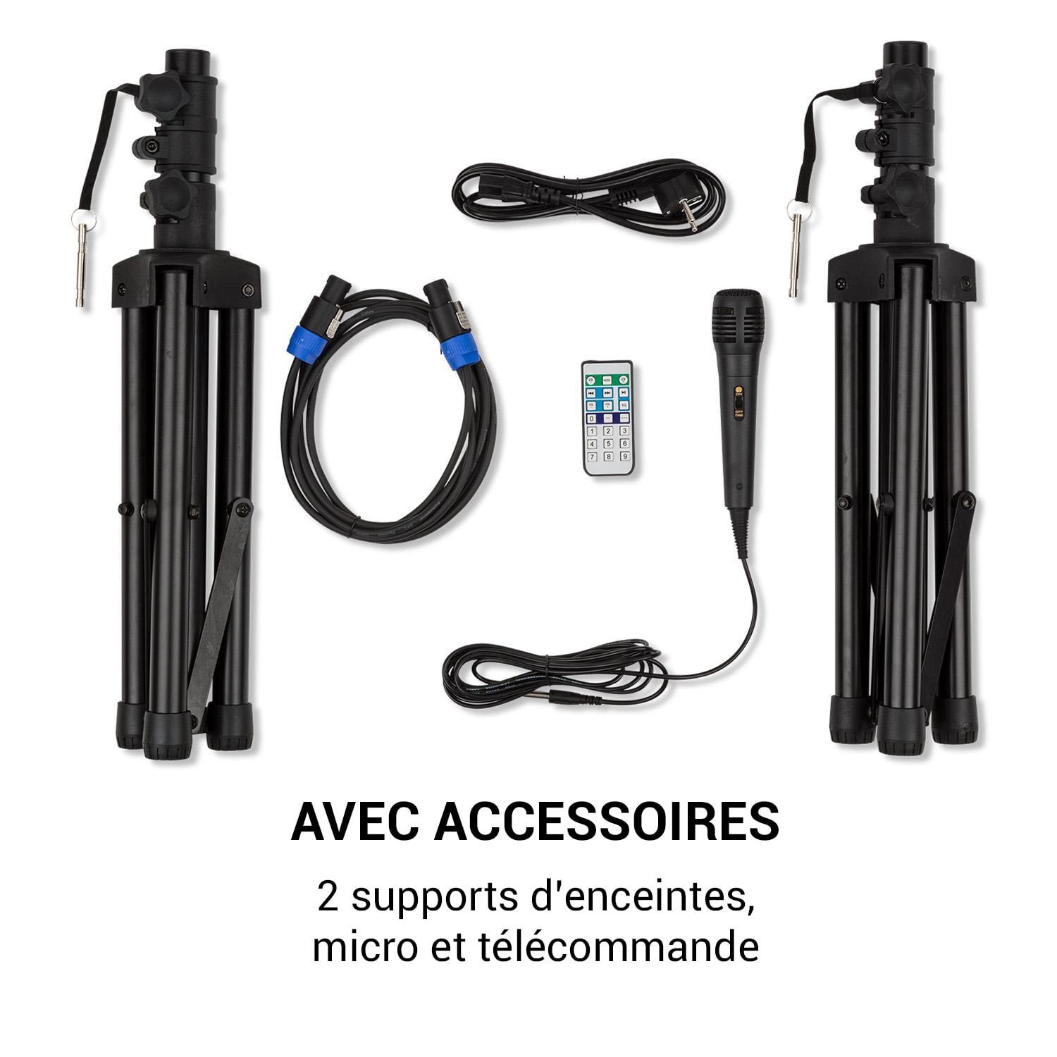 Combo 1 Pack enceintes sono 2 voies 12" 30cm Bluetooth 700W max. - noir 