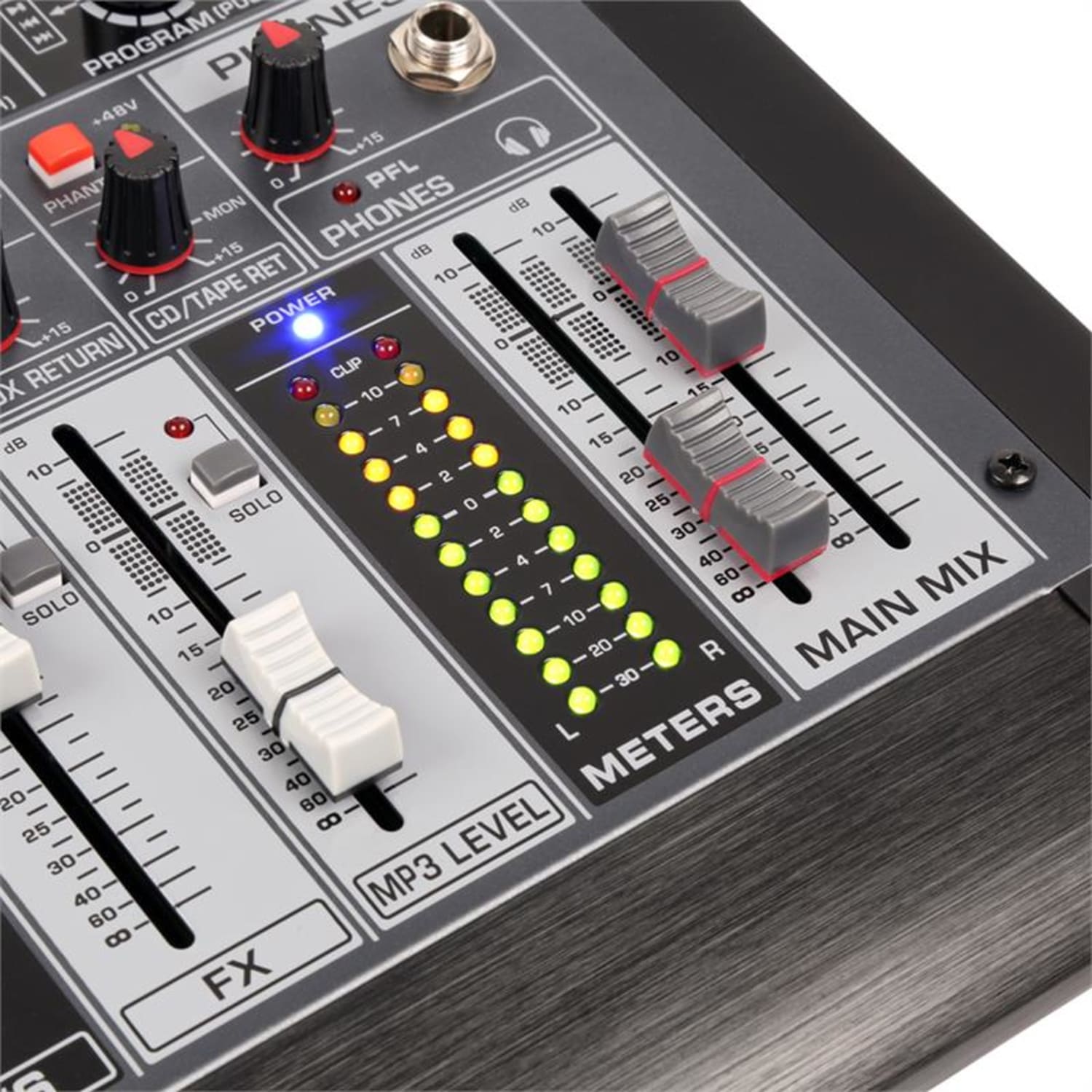 PDM-S1204, mixážny pult, 12-kanálový, DSP/MP3, USB port, BT prijímač