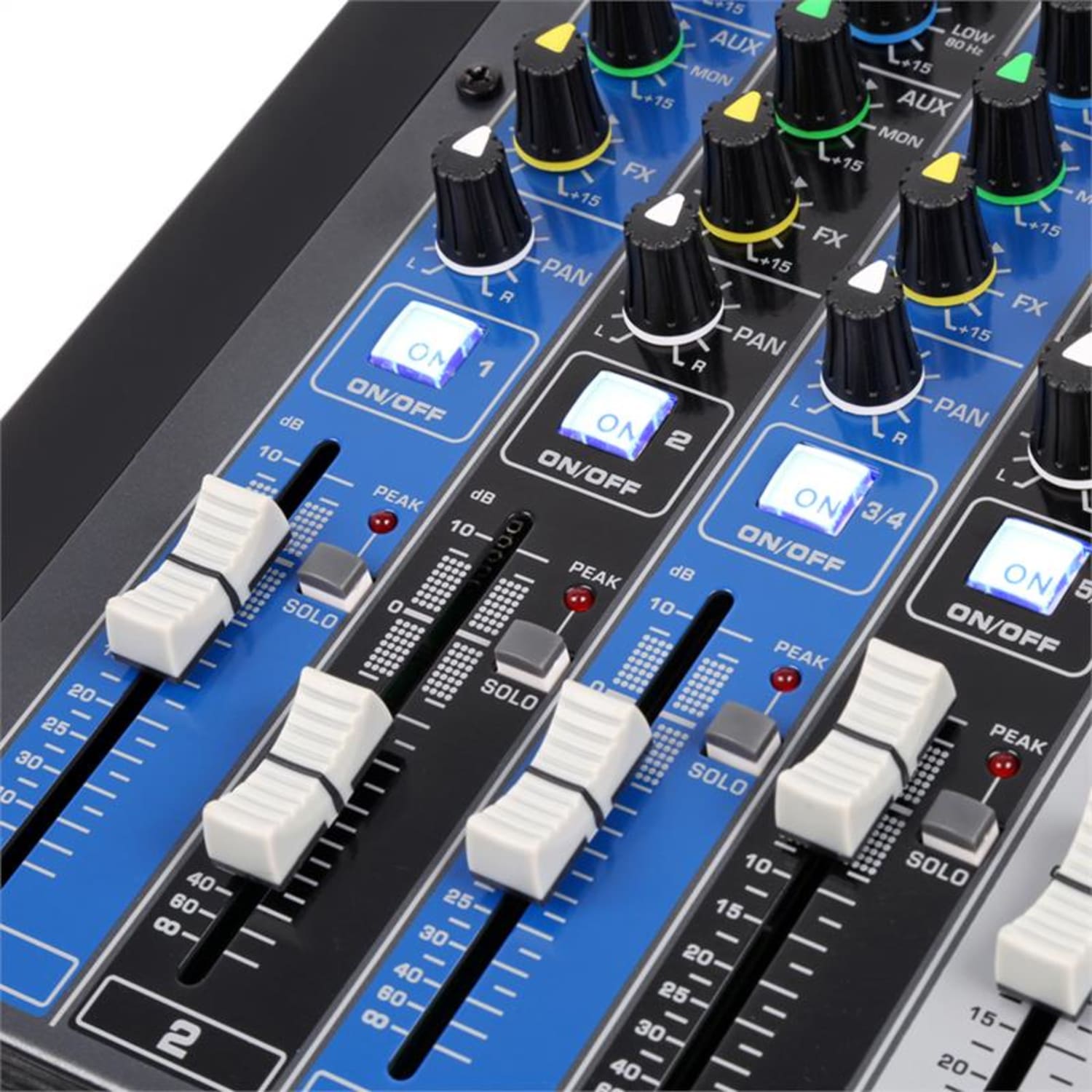 PDM-S1204 12-csatornás keverőpult, DSP/MP3, USB port, BT vevő 