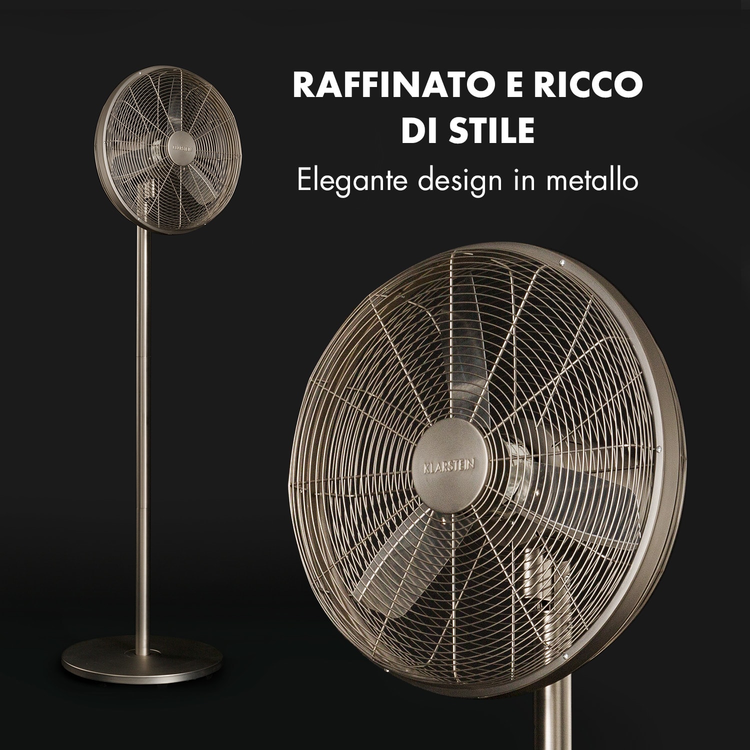 Ethos High Performance Ventilatore in Metallo, 16" (40 cm), 3 Modalità 