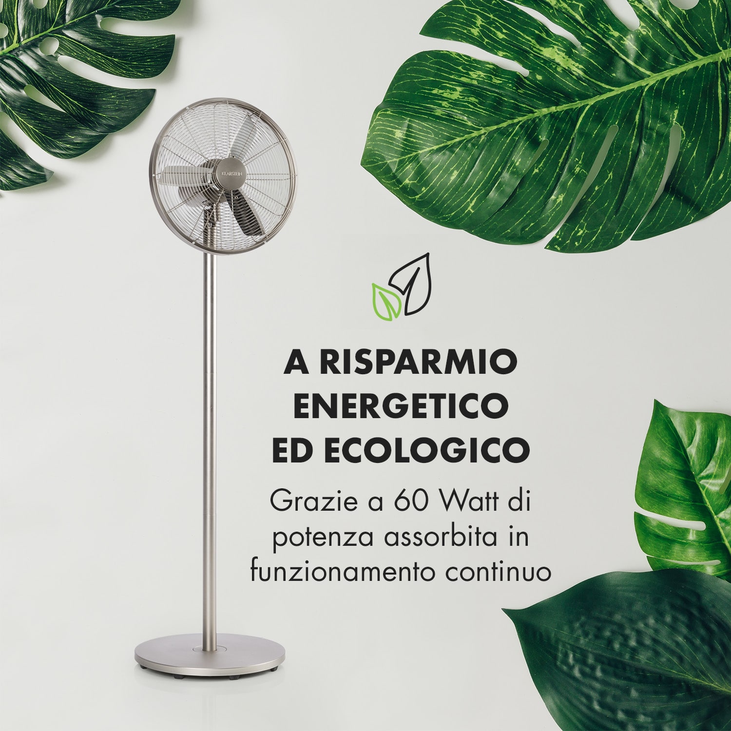 Ethos High Performance Ventilatore in Metallo, 16" (40 cm), 3 Modalità 