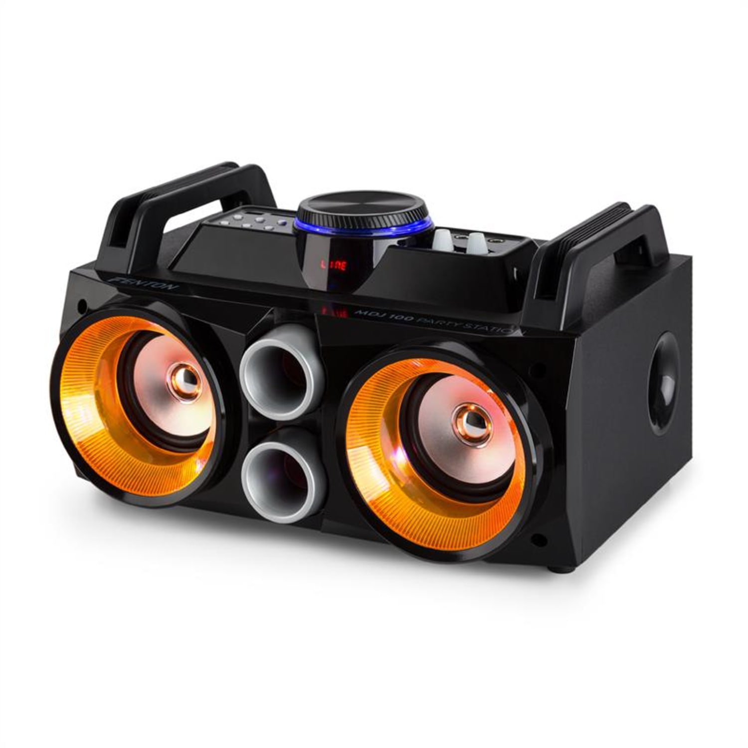 MDJ100, media player, stație media, USB, SD, BT, AUX, amplificator de 100 W, difuzor 2x4 "