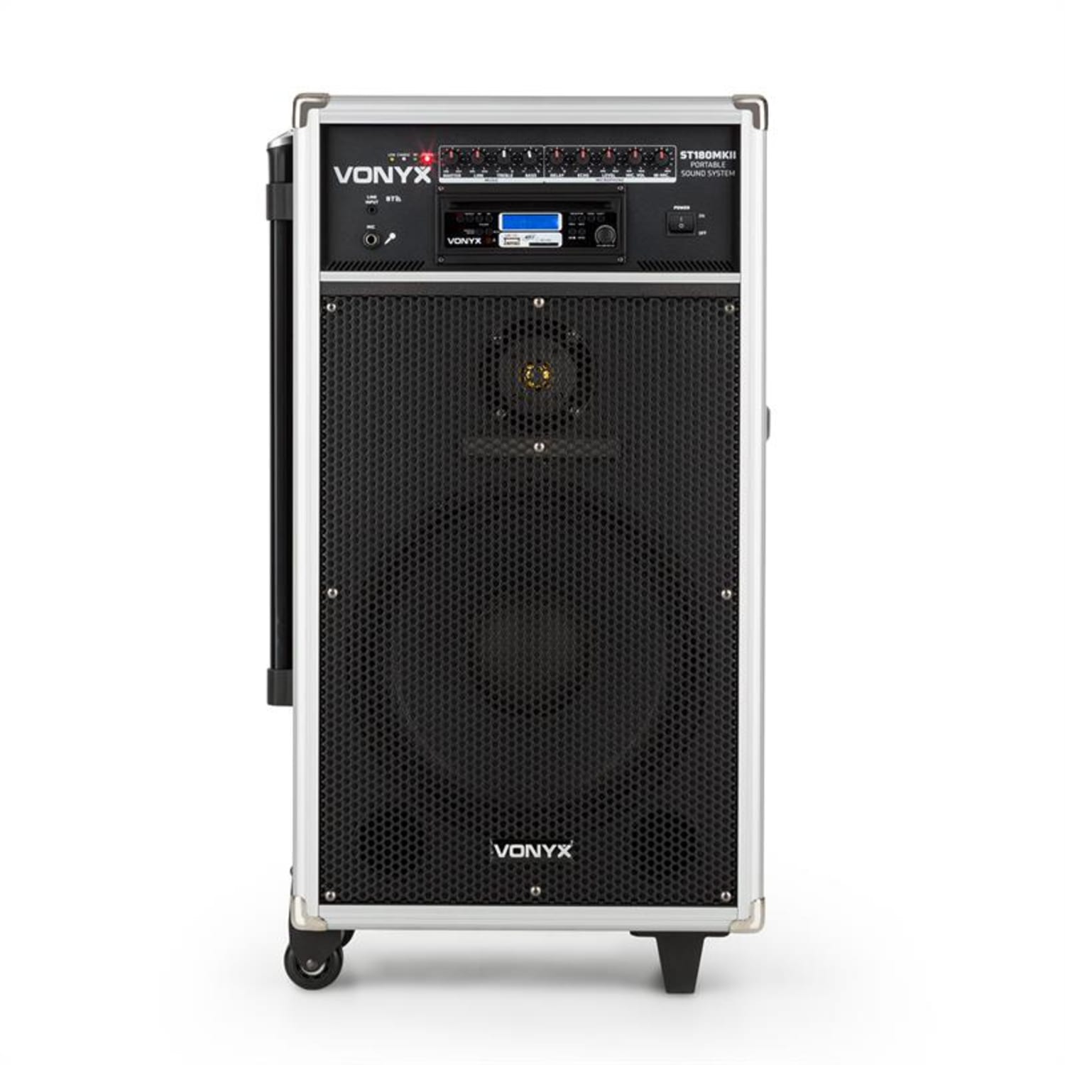 ST180MKII, prenosný PA systém, 450 W, USB, SD/MMC pre MP3CD prehrávače