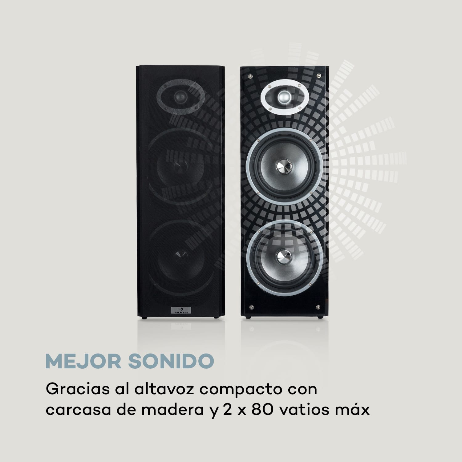 Karaoke Star 4 Set de karaoke 2 x 80 W máx. BT Puerto USB 2 micros inalámbricos Karaoke Star 4: 2 x 80 W/2 micrófonos inalámbricos | Negro