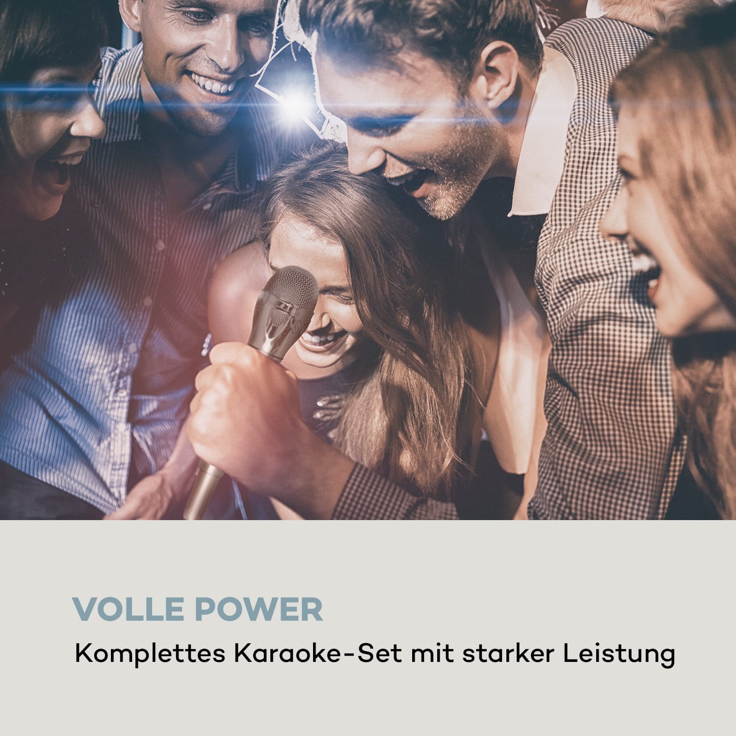 Karaoke Star 3 Karaoke-Set 2x75 Wmax. BT USB-Port Line-In 2 x Mikro 