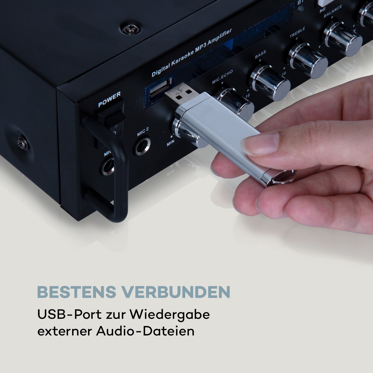 Karaoke Star 3 Karaoke-Set 2x75 Wmax. BT USB-Port Line-In 2 x Mikro 