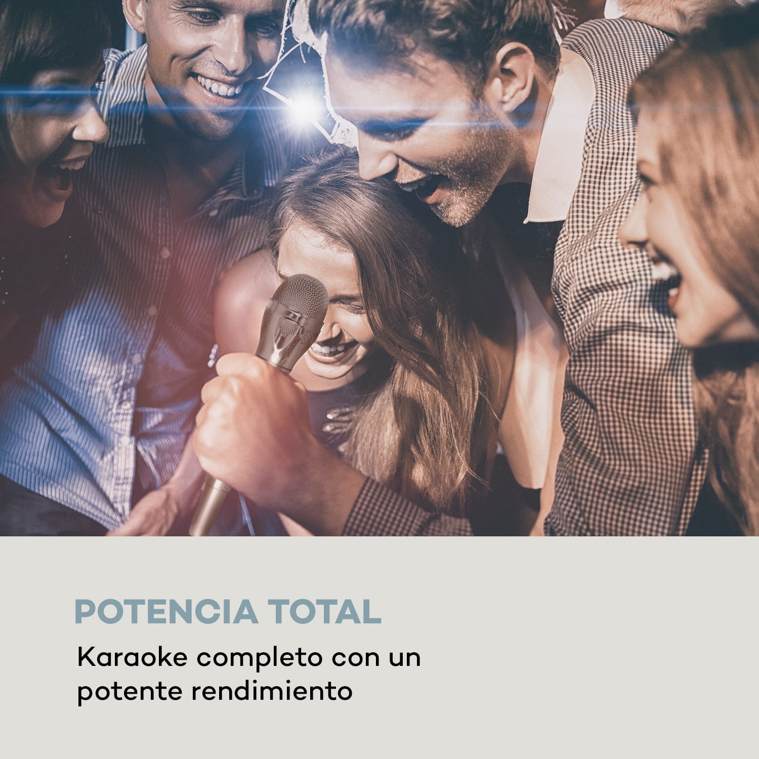 Karaoke Star 3 Set de karaoke 2 x 75 W máx. BT Puerto USB Entrada line 2 micros 