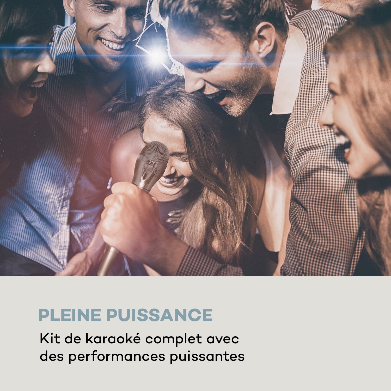 Karaoke Star 3 Kit karaoké, 2 x 75 W max., BT, Port USB, Line-In, 2 x micros 