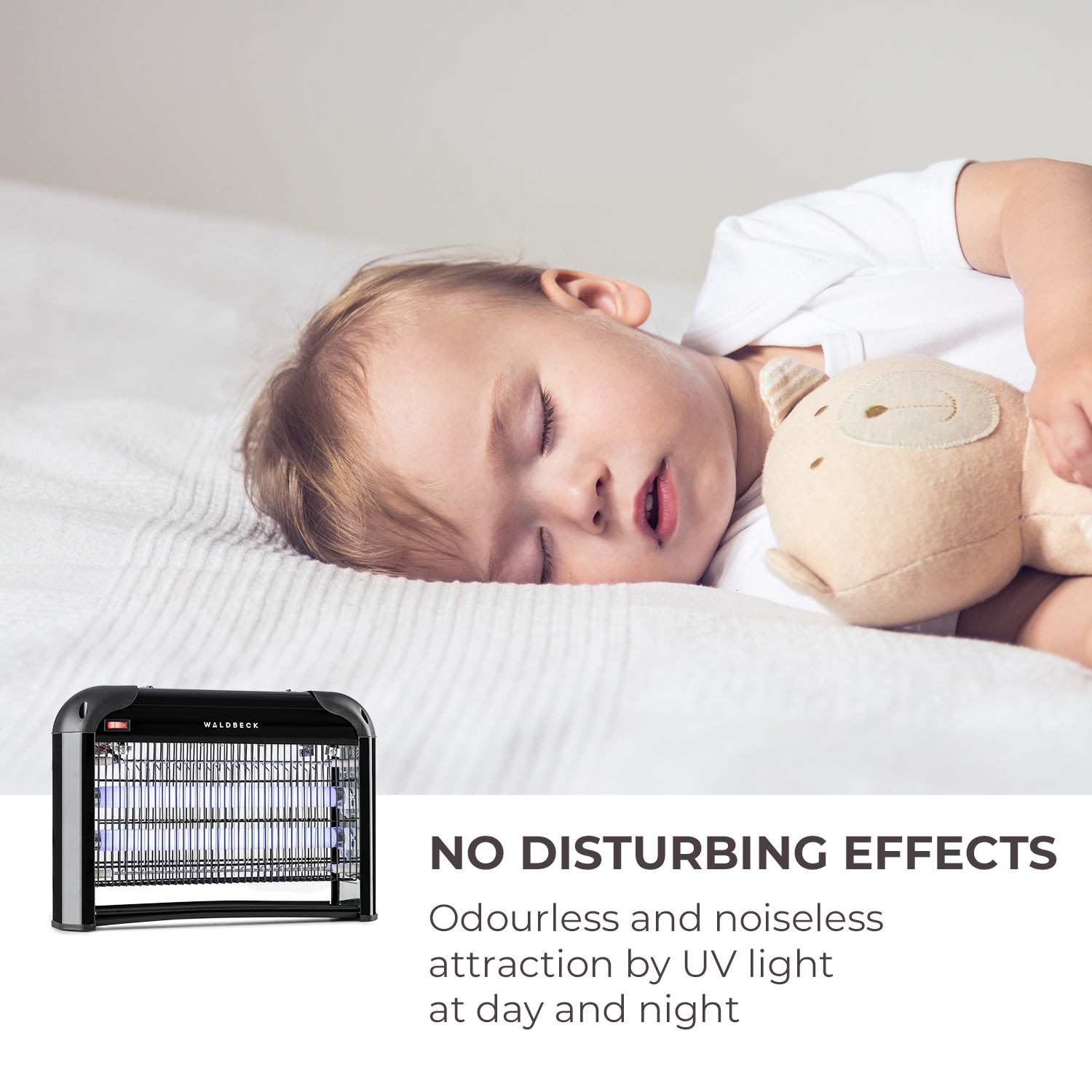 Mosquito Ex 4000, rovarcsapda, 30 W, UV-fény, 100 m², fekete