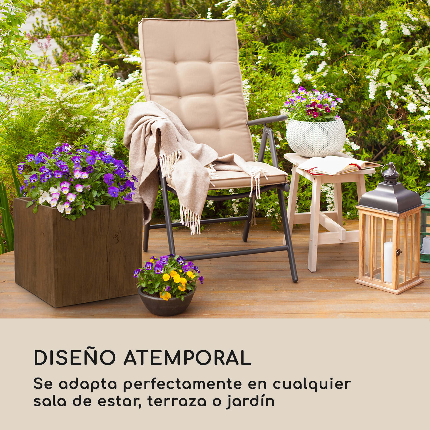 Timberflor tiesto 55 x 50 x 55 cm fibra de vidrio interior/exterior marrón 