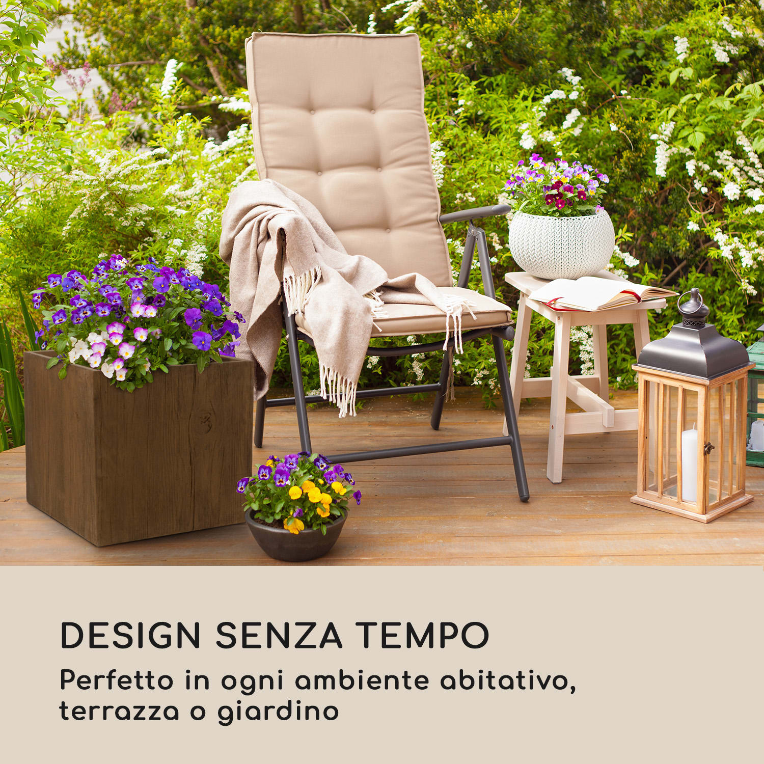 Timerflor Vaso 55 x 50 x 55 cm Vetroresina Esterno/Interno Marrone 