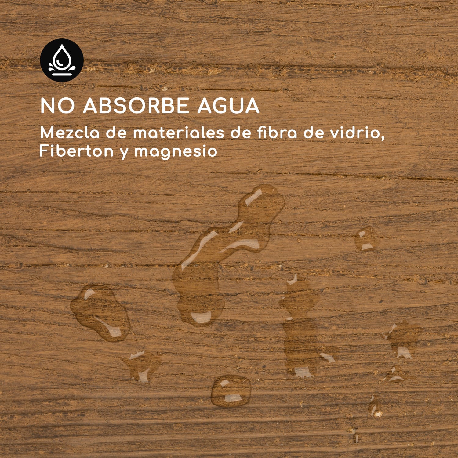 Timberflor tiesto 40 x 80 x 40 cm fibra de vidrio interior/exterior marrón 