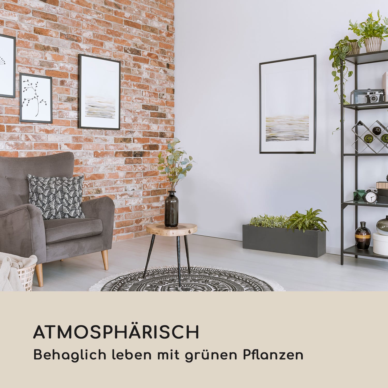 Solidflor Pflanztopf 75 x 20 x 20 cm Fiberglas In-/Outdoor dunkelgrau 