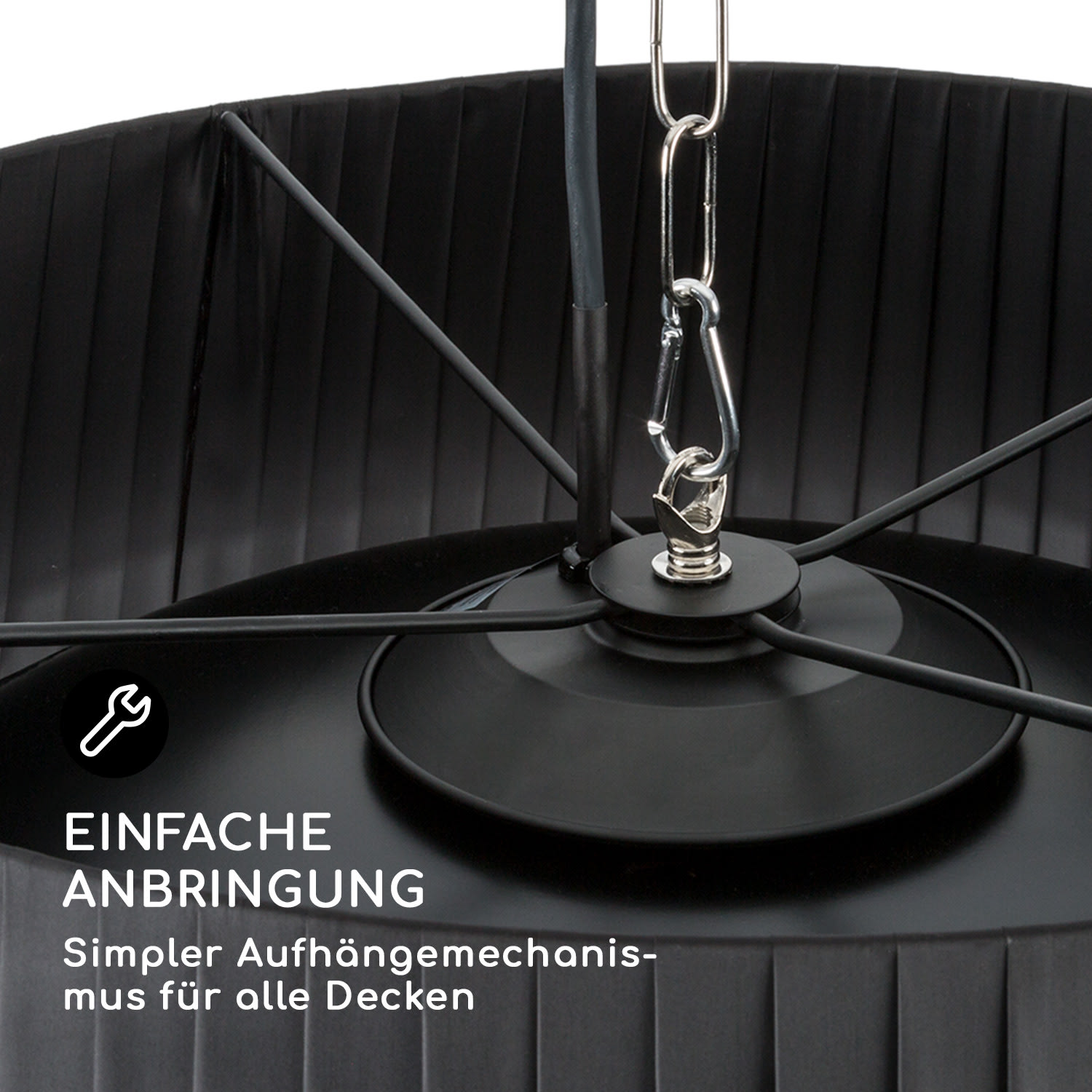 Venice Heat Terrassenheizstrahler 800/1000/1800W Fernbedienung schwarz Schwarz
