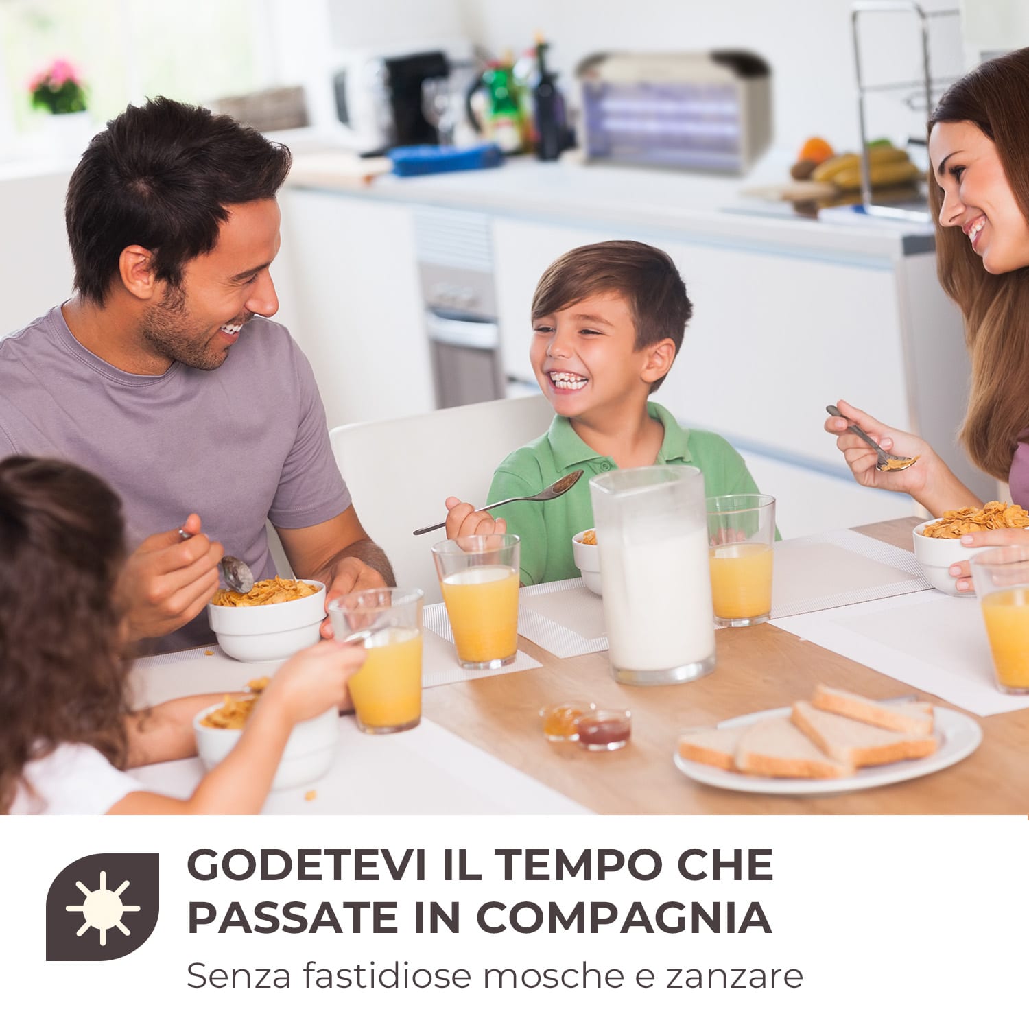 Mosquito Ex 5000 Insetticida Luce UV 38W 150m² argento 