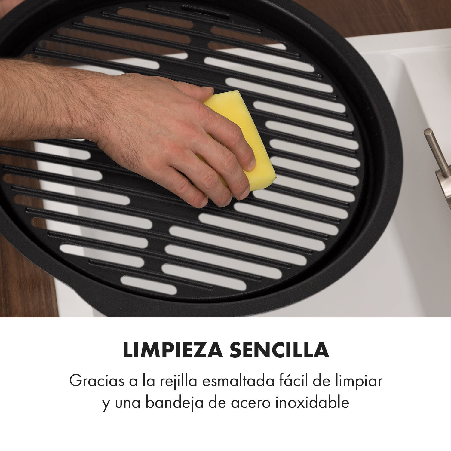 Micro-Q 3131 Barbacoa de carbón Redonda 31 cm de diámetro Rejilla Negro 