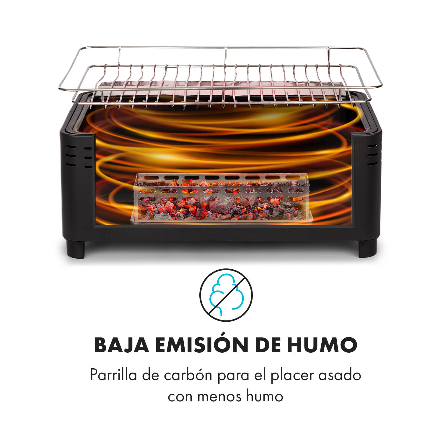 Micro-Q 3131 Barbacoa de carbón Rectangular Rejilla de 42 x 23 cm Negro 