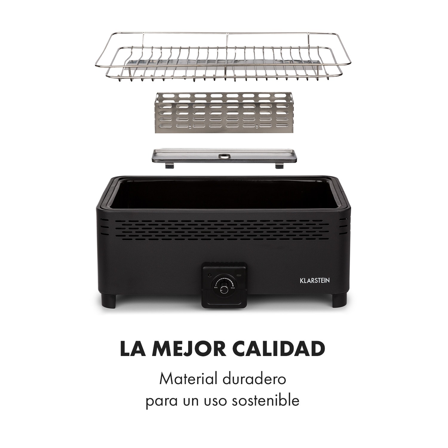 Micro-Q 3131 Barbacoa de carbón Rectangular Rejilla de 42 x 23 cm Negro 