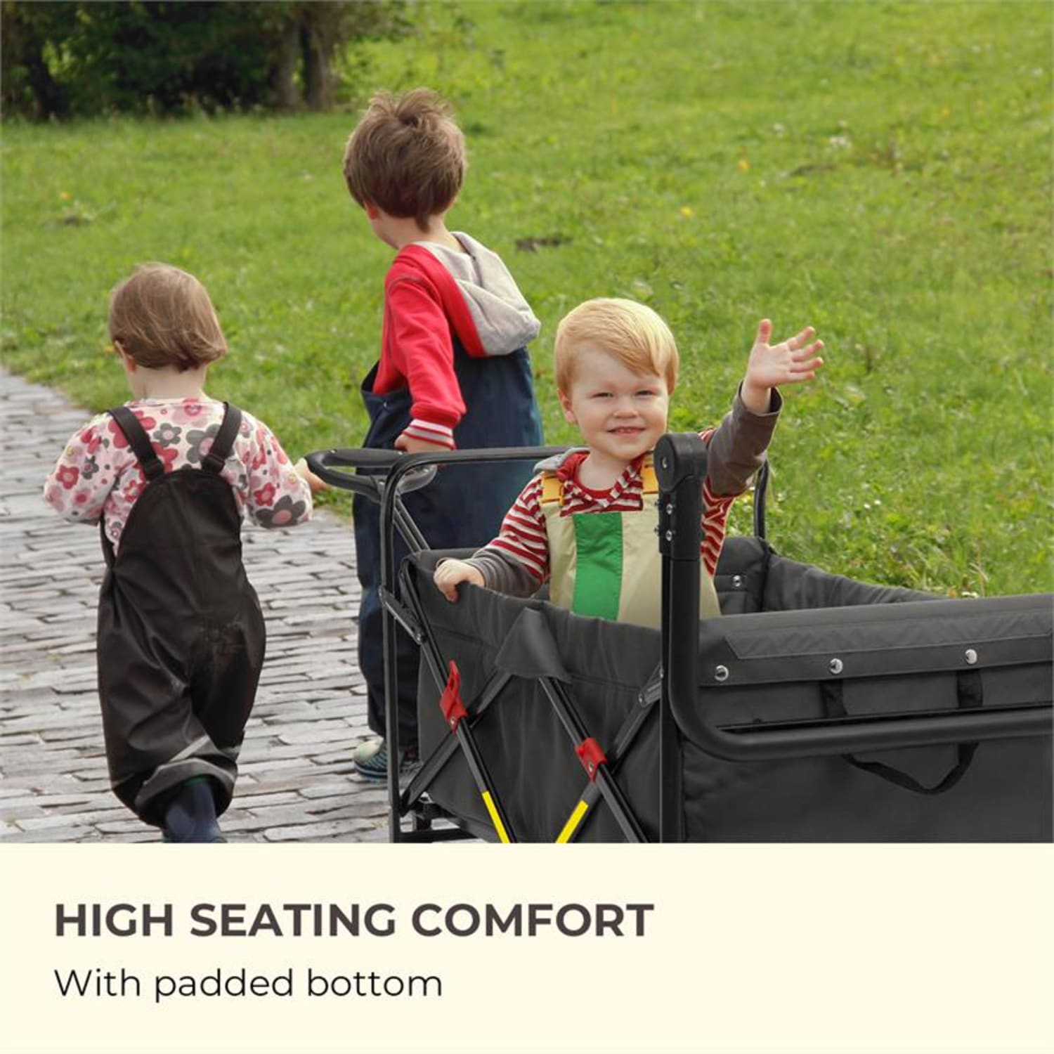 Easy Rider, prikolica, do 70 kg, teleskopska šipka, sklopiva, siva Tamno siva