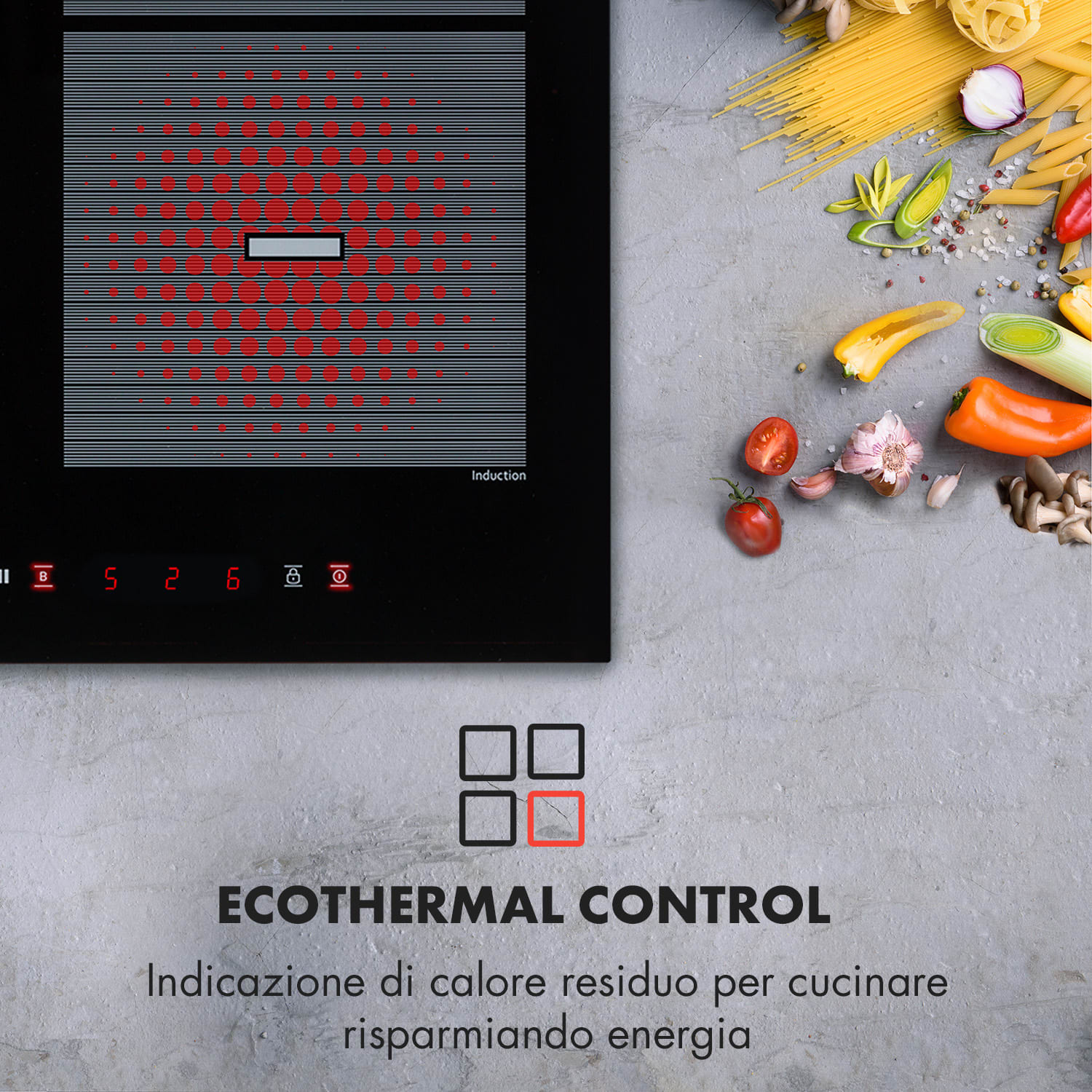 Virtuosa Flex 60 Piano Cottura a Induzione 4 Zone 7200 W Booster  Ad Incasso Nero 