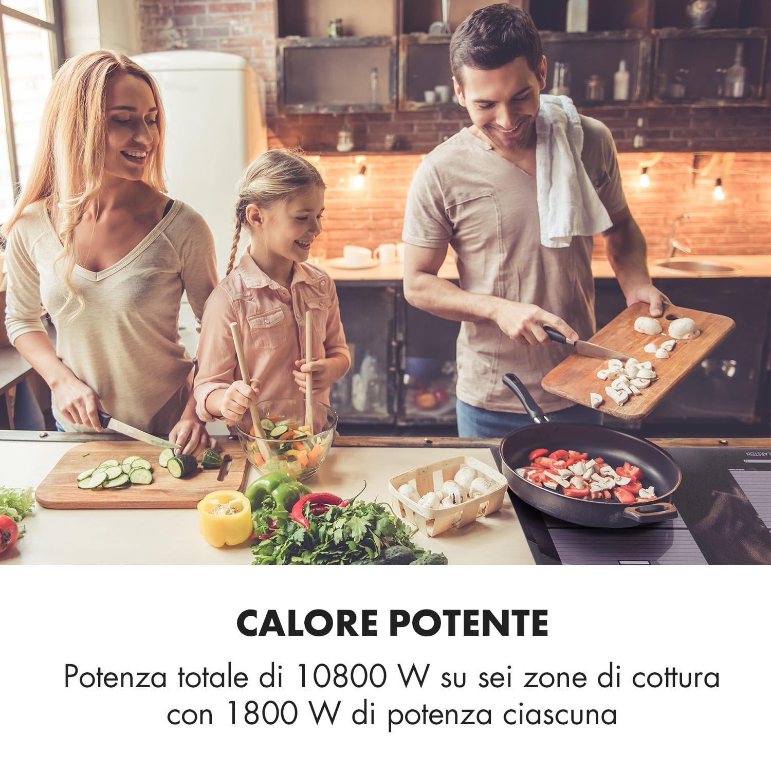 Virtuosa Flex 90 Piano Cottura a Induzione 6 Zone 10800 W Ceran Ad Incasso Nero 6
