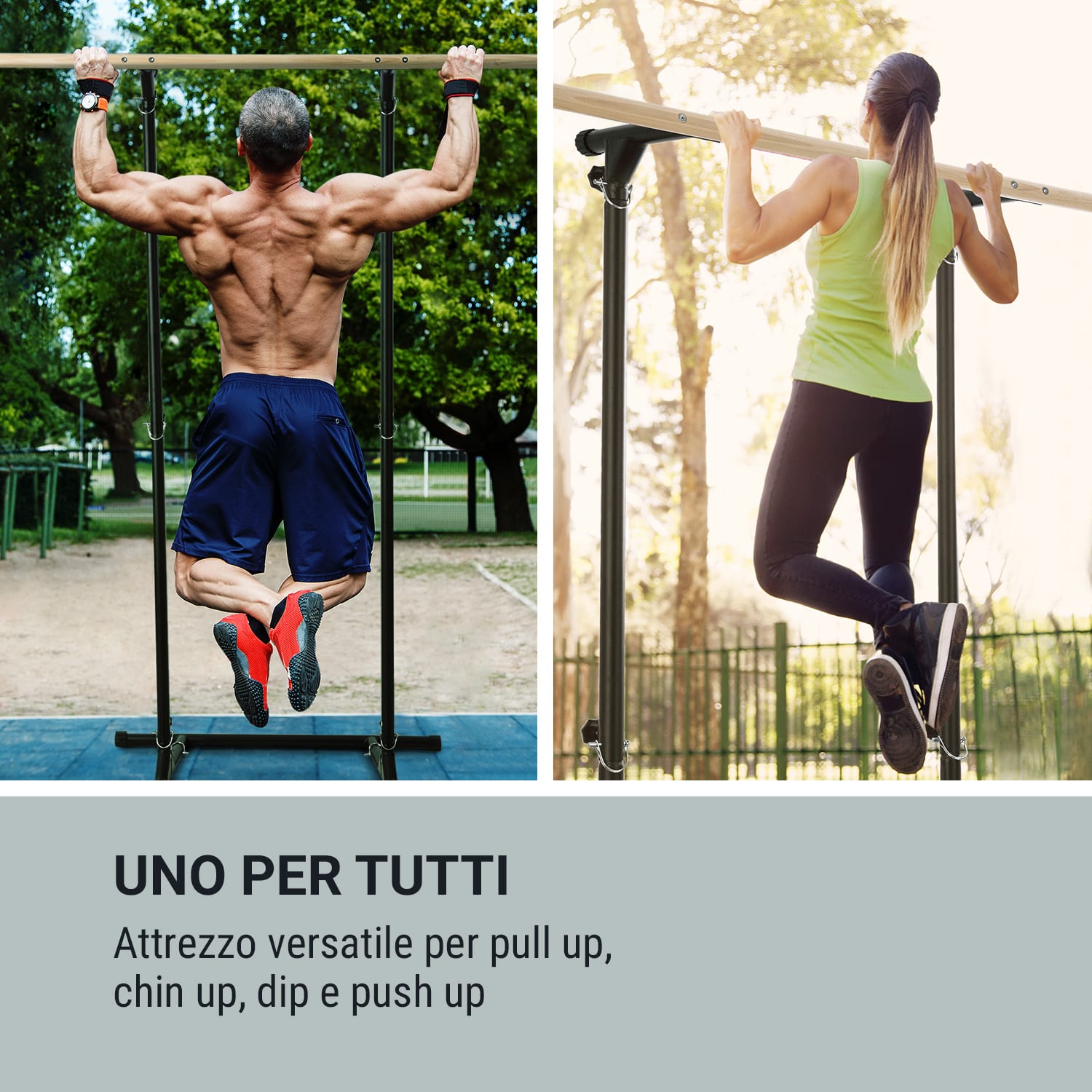 T-Trix Pull Up Station MultiGym Concept 100 kg max. Borsa da Trasporto Nero 