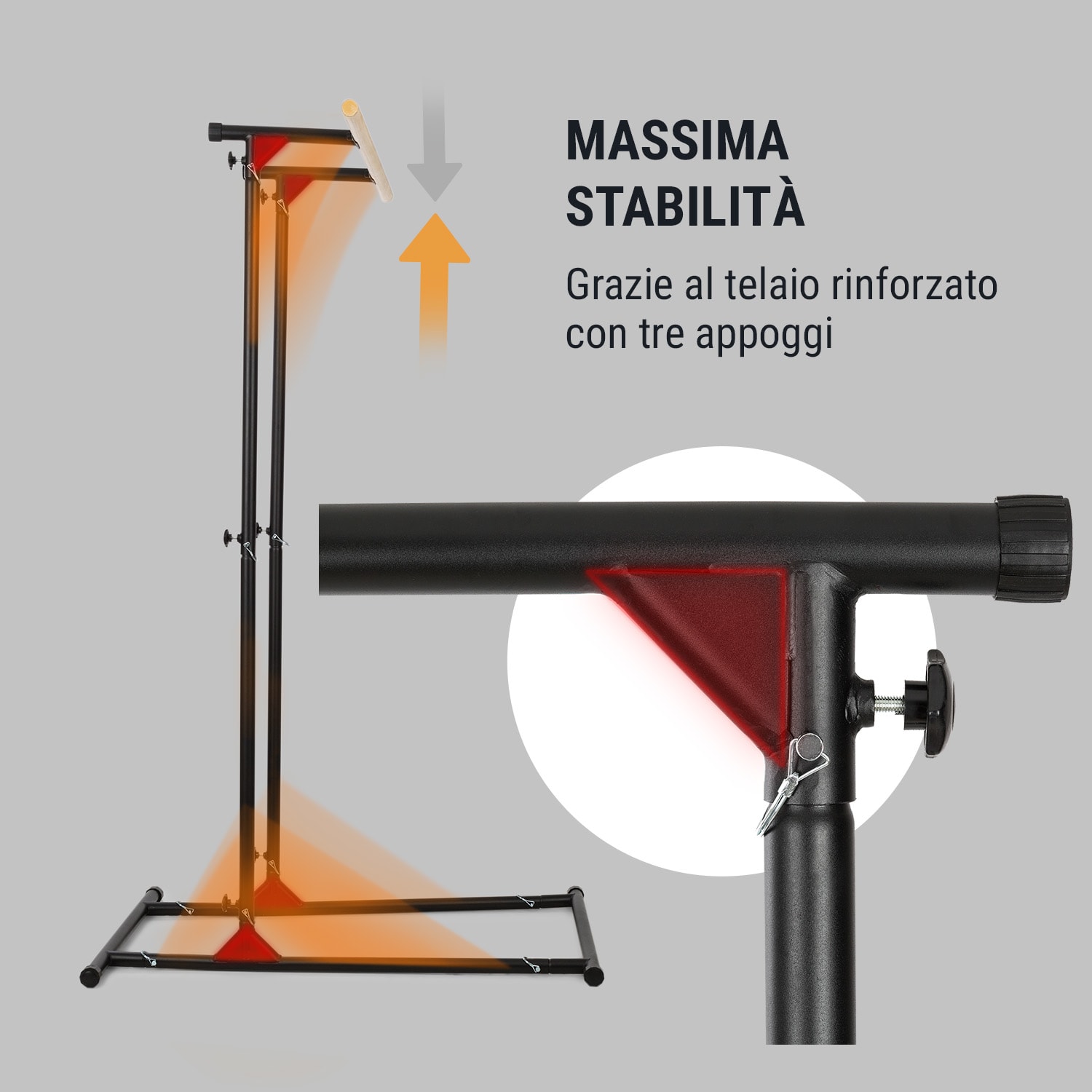 T-Trix Pull Up Station MultiGym Concept 100 kg max. Borsa da Trasporto Nero 