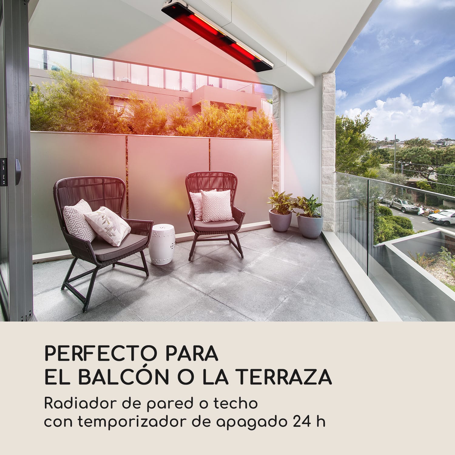 Phantom Plus radiador aluminio 800/1200/2400W mando a distancia gris 2400 W | No