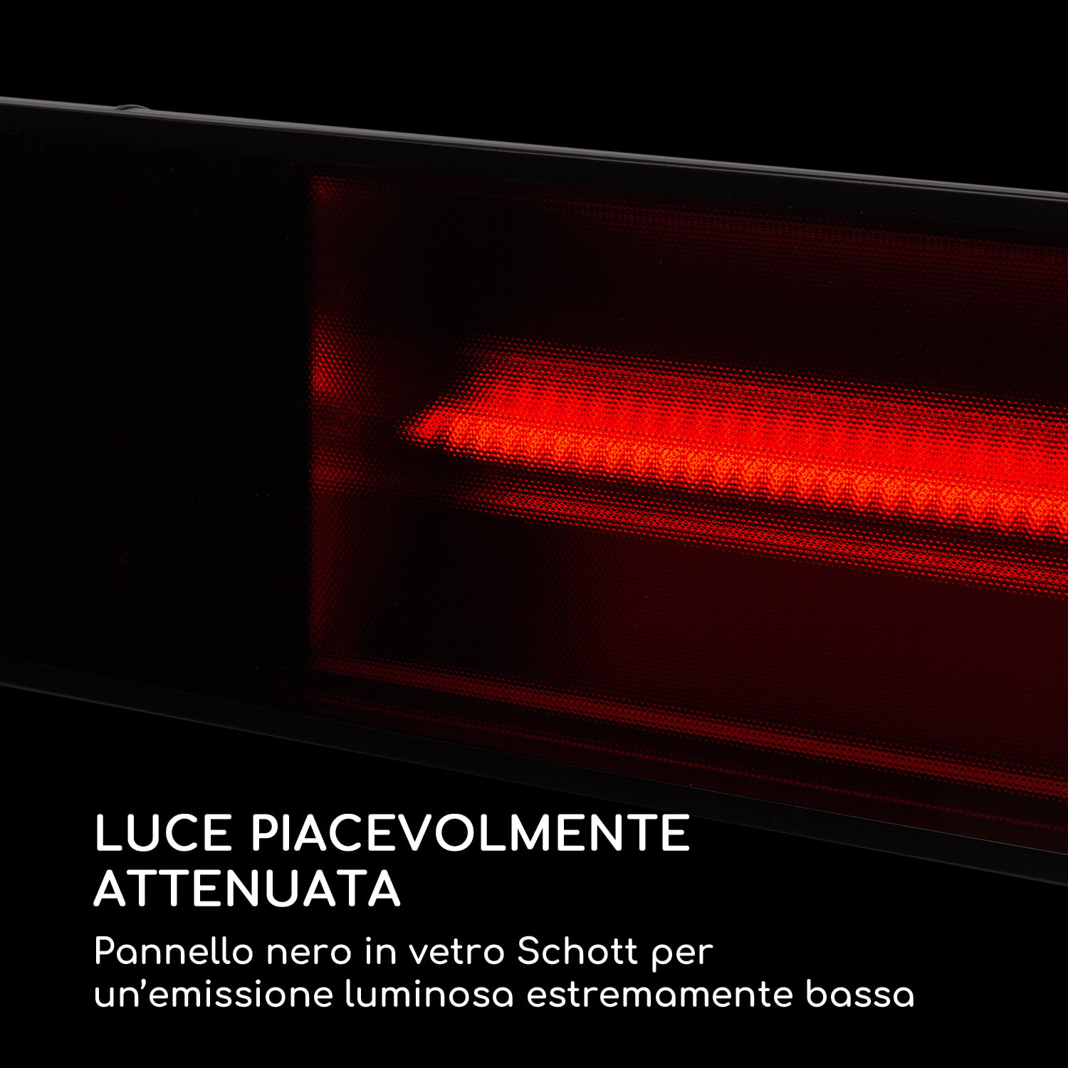 Phantom Plus Irradiatore di calore alluminio  800/1200/2400W telecomando grigio 2400 W | No