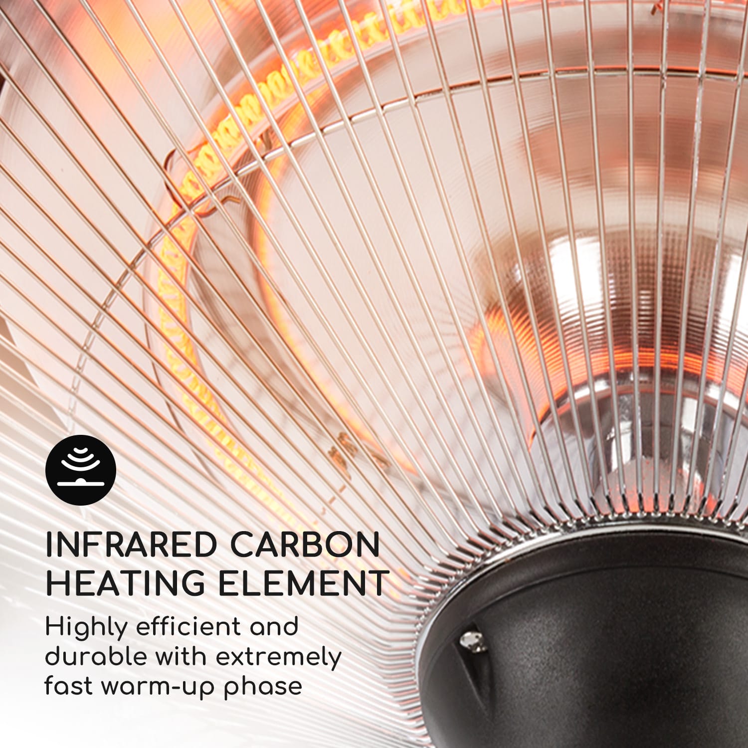 Heat Guard Backline, infracrvena grijalica, 750/1500 W, Carbon, IP34 