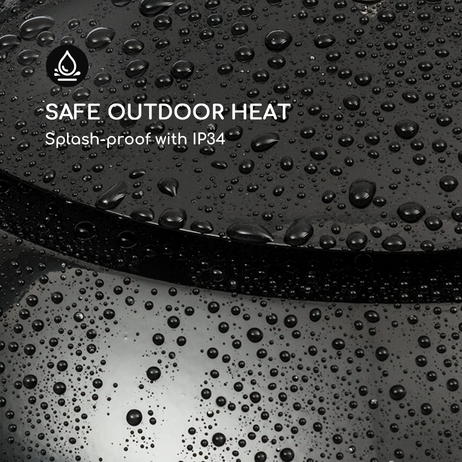 Heat Guard Blackline, infračervený ohrievač, 750/1500 W, uhlíkové výhrevné teleso, IP34 