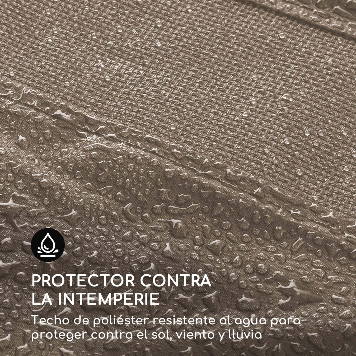 Senator Lounge Tumbona de jardín 188x208x205 cm Toldo Marrón topo Topo Cálido