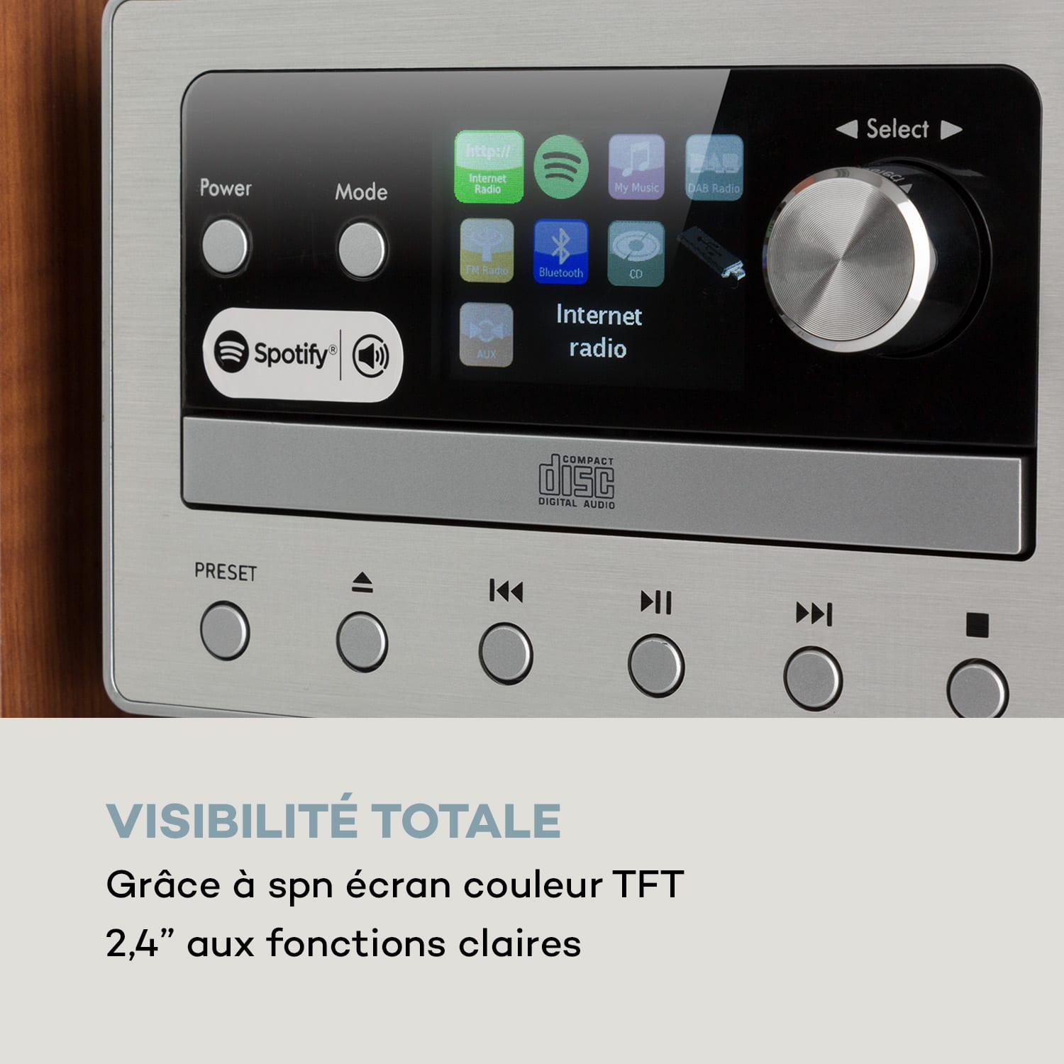 Connect System chaîne stéréo 80 W max. radio Internet/DAB+/ FM lecteur CD 