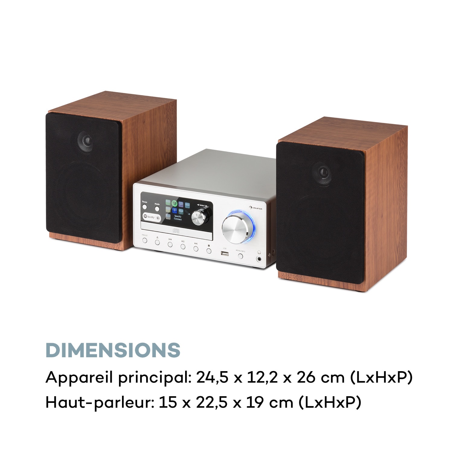 Connect System chaîne stéréo 80 W max. radio Internet/DAB+/ FM lecteur CD 