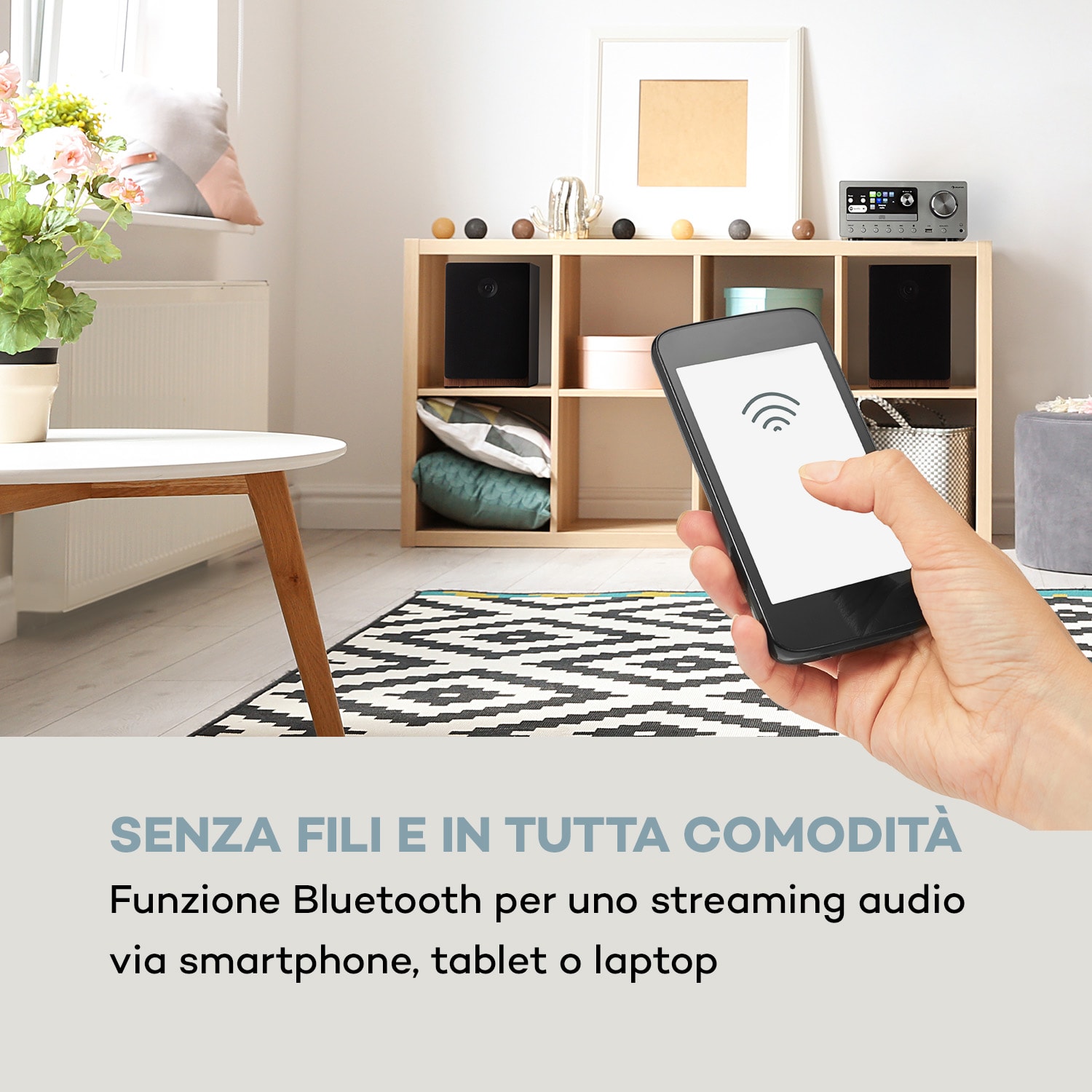 Connect System Impianto Stereo 80 W max. Internet/DAB+/FM Lettore CD 