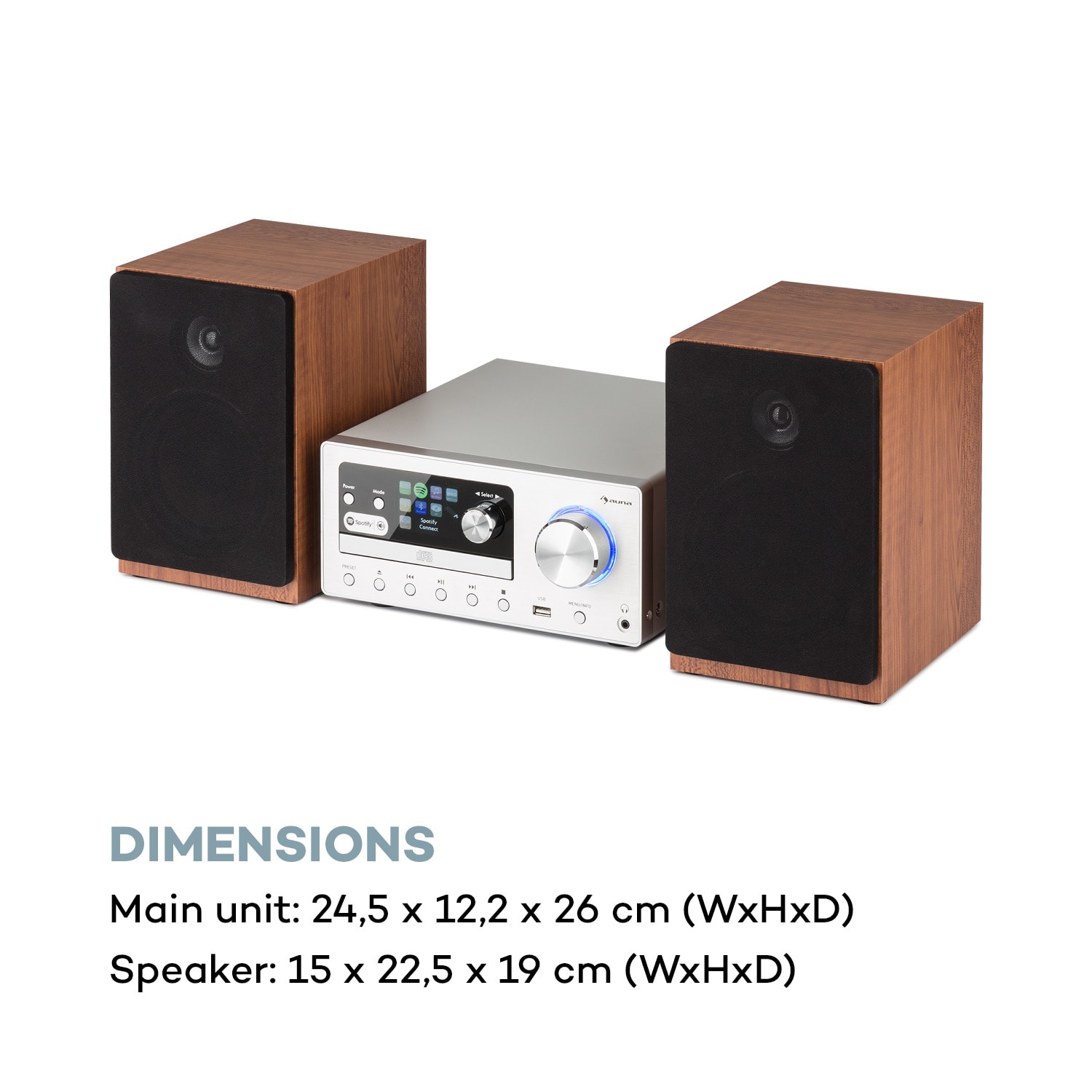 Connect System stereo-installatie max. 80 W internet/DAB+/ FM radio CD speler 